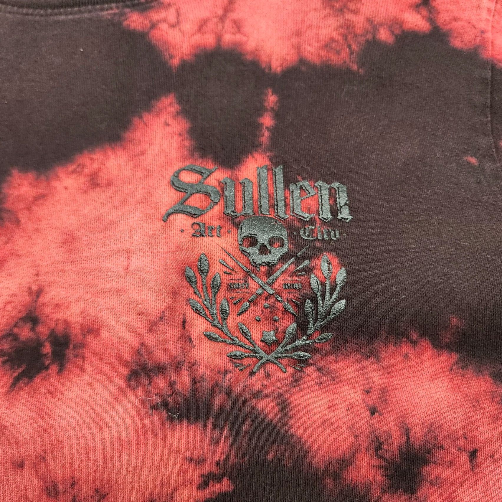 Vintage Sullen Art Collective Shirt Mens Small Red Black Tie Dye Skull Artist Series Size US S / EU 44-46 / 1 - 6 Thumbnail
