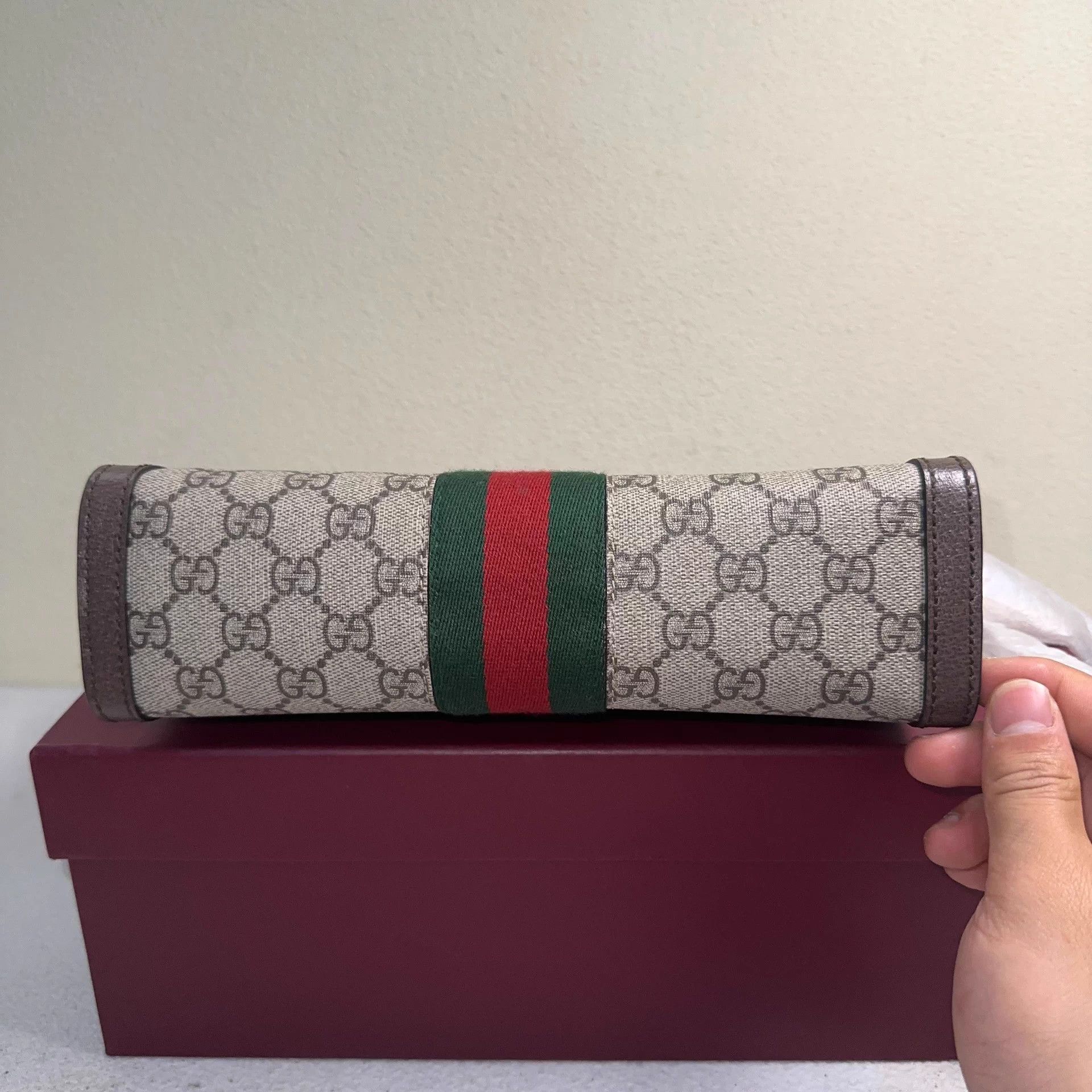Gucci GUCCI Ophidia GG new canvas leather shoulder bag women's Size ONE SIZE - 3 Thumbnail