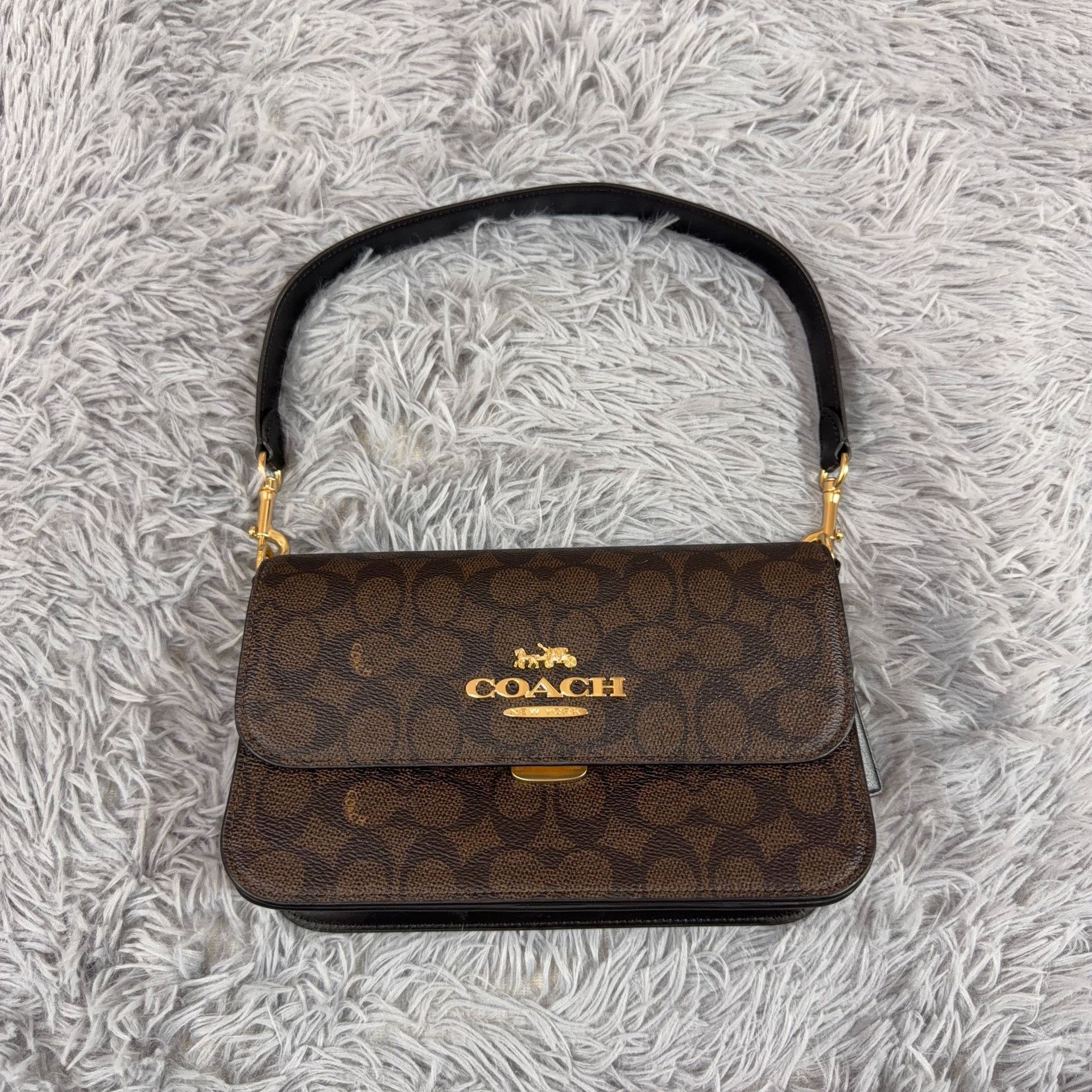 Coach Coach Brown Shoulder Bag OS Women Size ONE SIZE - 1 Thumbnail