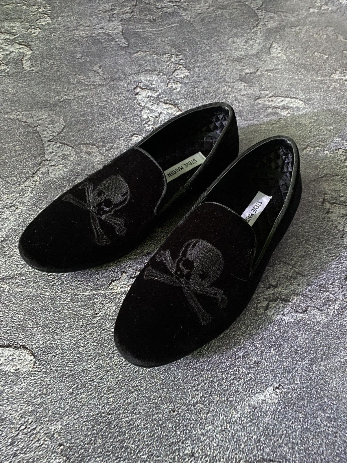 Steve Madden Philipp Plein Styled Velour Loafers with Skulls size 41 Size US 8 / EU 41 - 1 Thumbnail