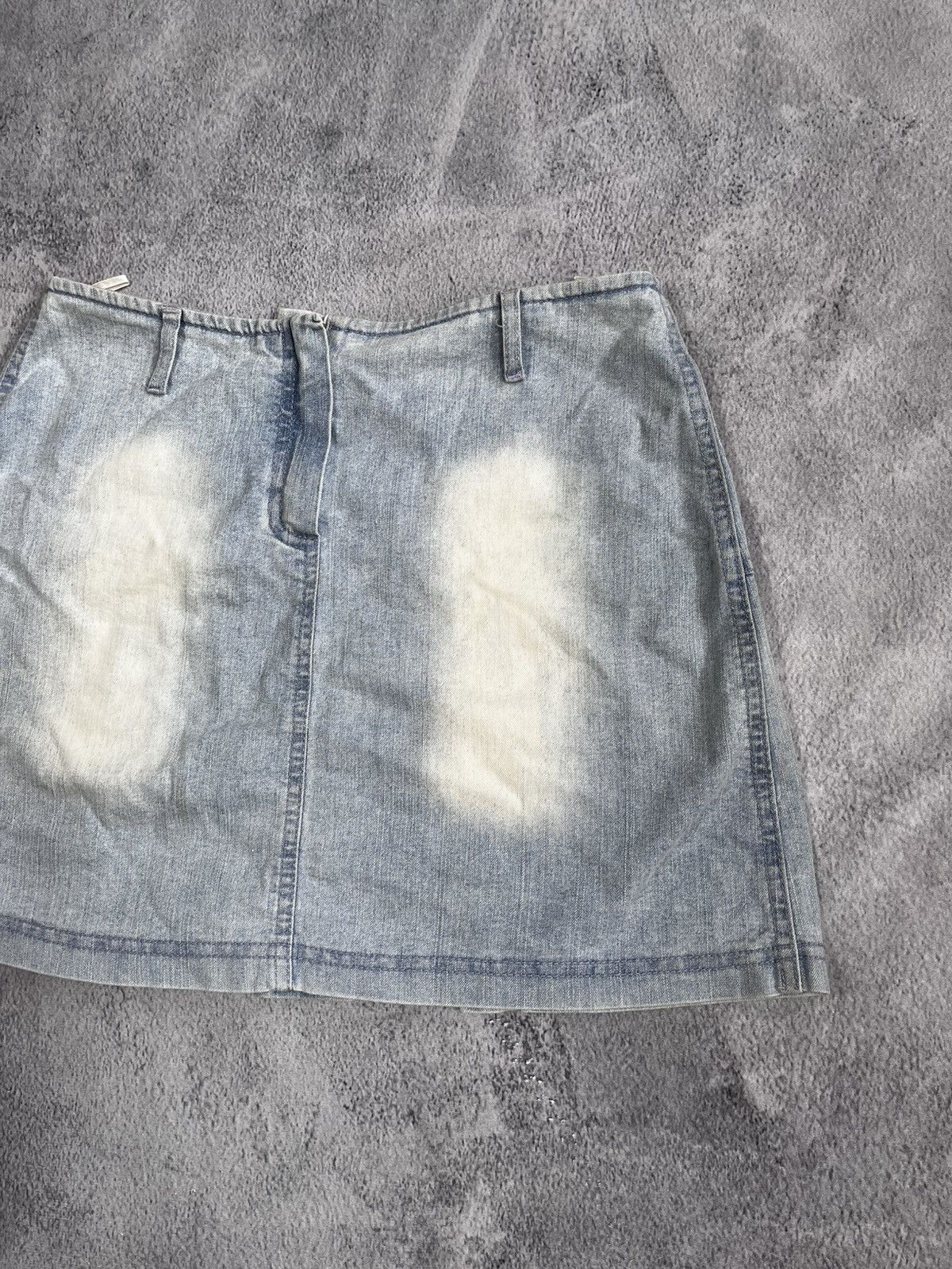 Other Vintage Y2K faded flared denim mini skirt Japanese style Size 28" / US 6 / IT 42 - 6 Thumbnail