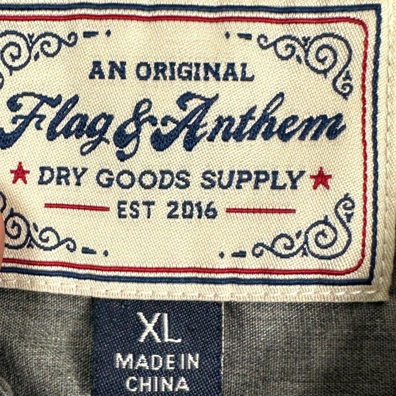 Flag & Anthem Flag & Anthem Shirt Plaid Button-Up Long Sleeve Men XL Blue Gray Casual Workwear Modern Classic Fit Jacket Style Size US XL / EU 56 / 4 - 4 Thumbnail