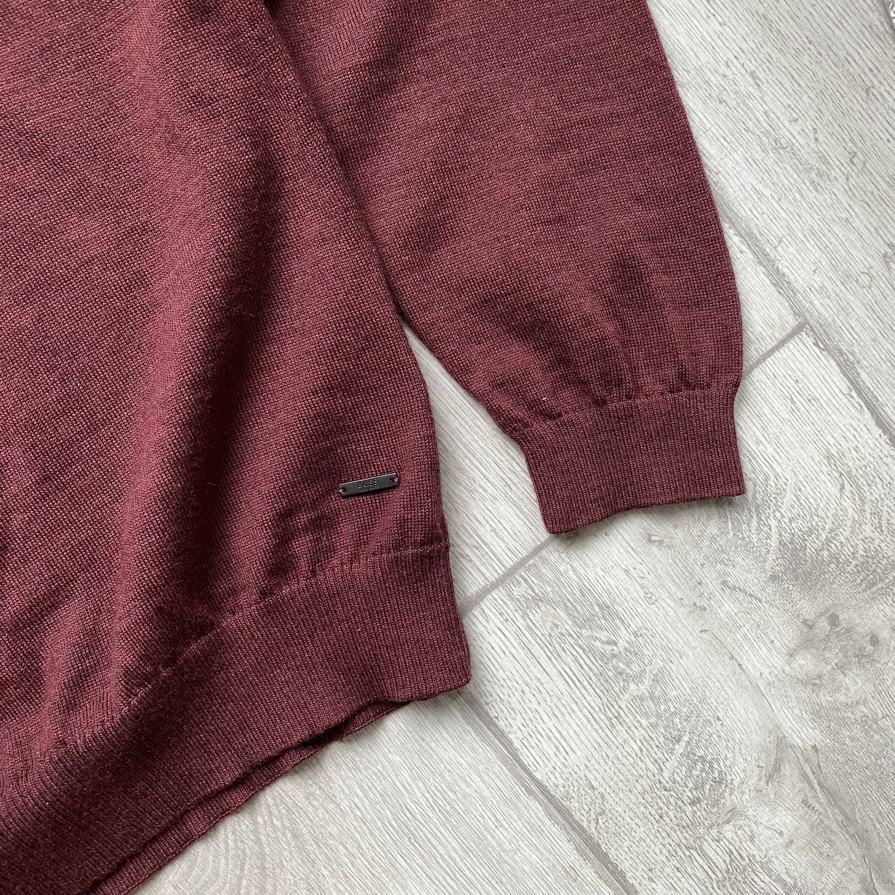 Hugo Boss Luxury Hugo BOSS wool polo rugby sweater pullover jumper Size US L / EU 52-54 / 3 - 4 Thumbnail