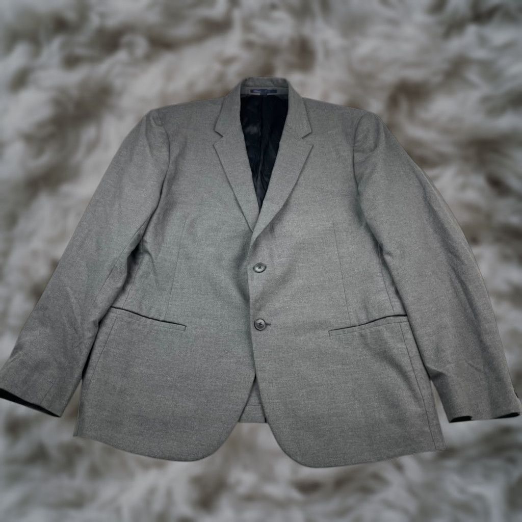J.Crew J.Crew Destination Men's Performance Blazer/Jacket Gray 46R Two-Button Front Notch Lapel Regular Fit / 46R Mens Blazer Jacket Size 46R - 1 Thumbnail