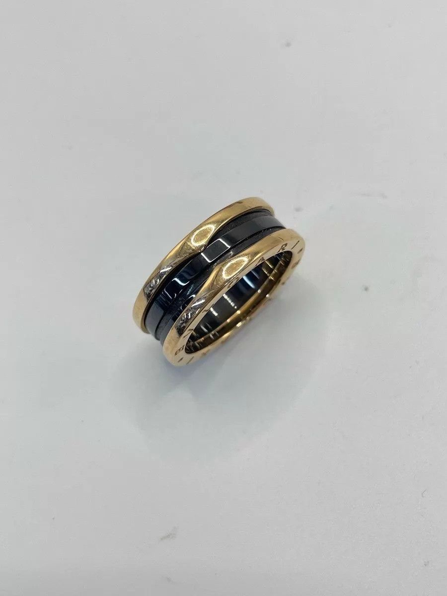 Bvlgari BVLGARI '22 RG BC Narrow Spring Ring 62 & box/papers Size ONE SIZE - 1 Thumbnail