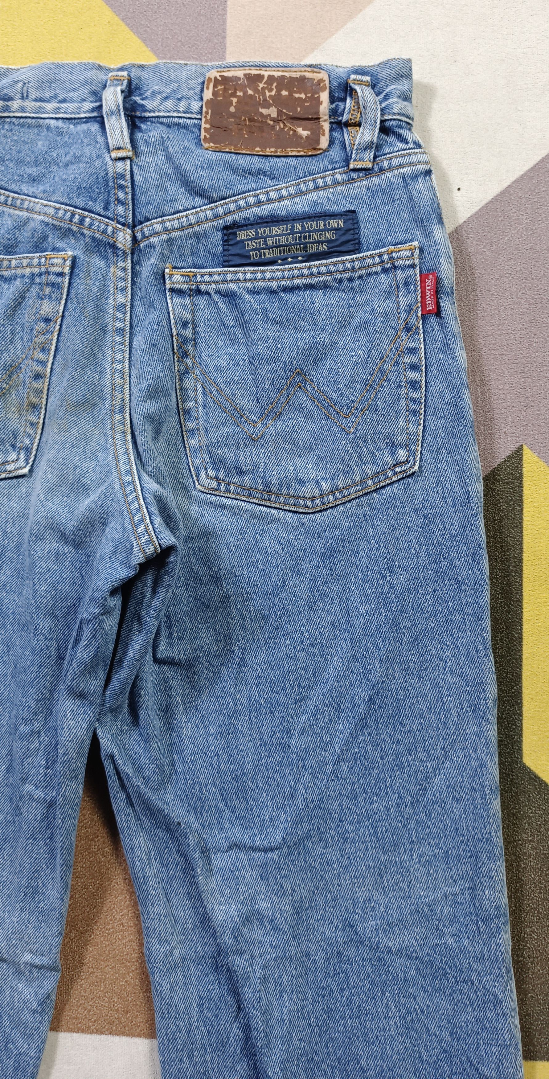 Edwin × Vintage Vintage💥 EDWIN made in Italy Distressed Jeans Size US 27 - 2 Thumbnail