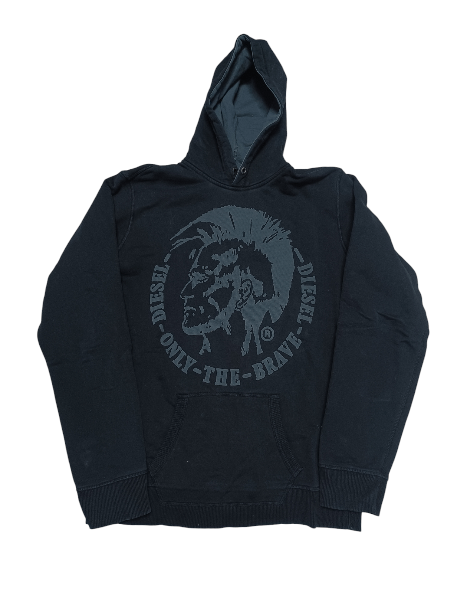 Diesel DIESEL VINTAGE BIGLOGO INDIAN BLACK HOODIE Size US L / EU 52-54 / 3 - 1 Thumbnail