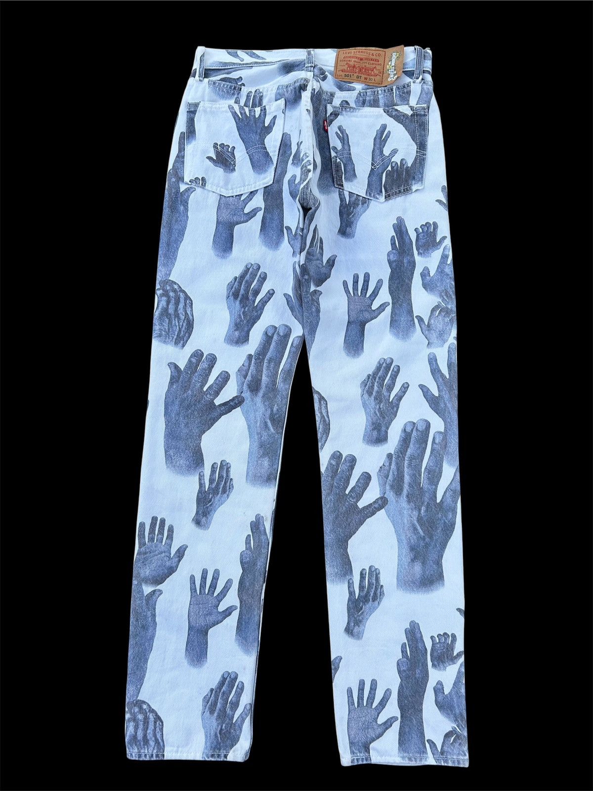 DENIM TEARS × Levi's Denim Tears x Levi's 501 Indigo Hands Denim Jeans Size US 30 / EU 46 - 2 Thumbnail