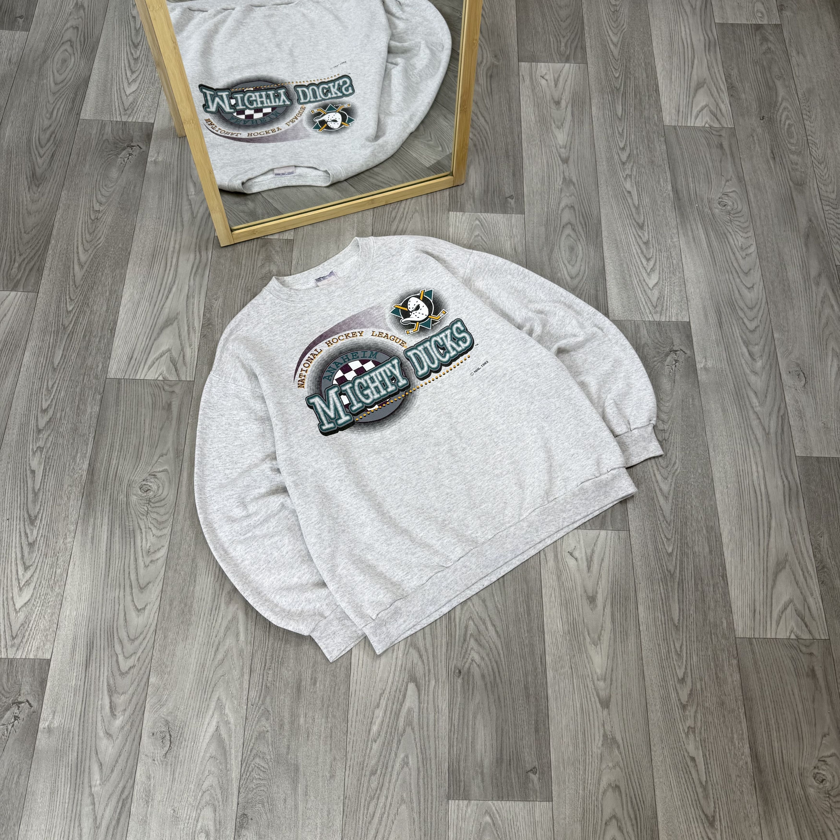 Vintage Vintage Mighty Ducks 1993 NHL Crewneck Graphic Sweatshirt Size US M / EU 48-50 / 2 - 2 Thumbnail
