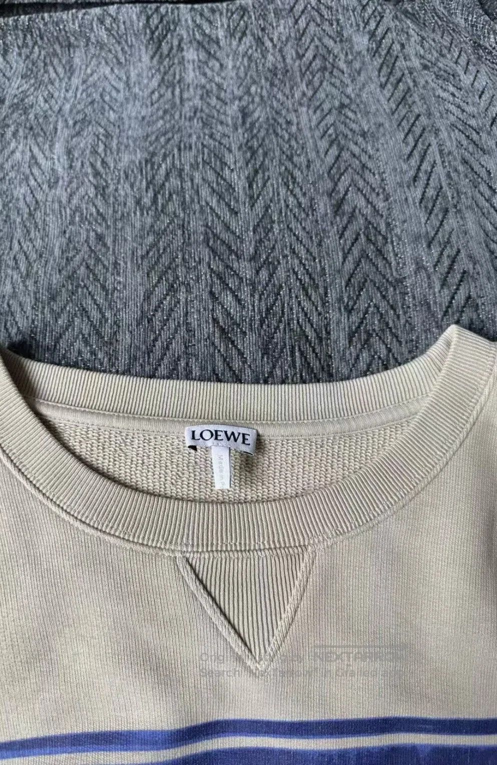 Loewe Loewe New Gray Sweatshirt with Logo Design. Size US L / EU 52-54 / 3 - 3 Thumbnail