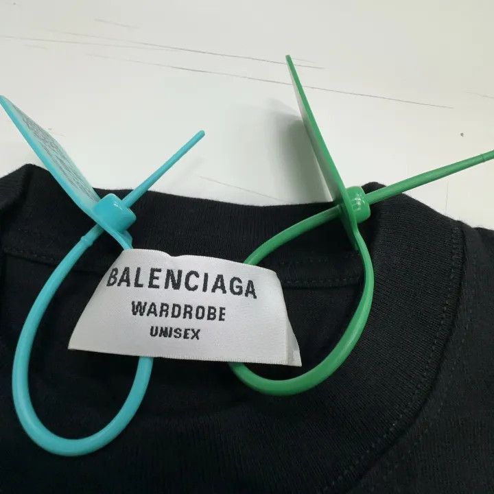 Balenciaga Balenciaga Logo Print Short Sleeve T-Shirt 0079-2507 Size XS / US 0-2 / IT 36-38 - 3 Thumbnail
