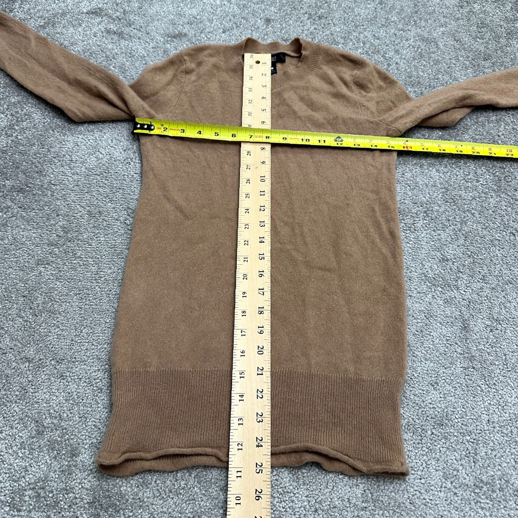 AQUA Aqua Cashmere Sweater Shirt Womens Small Brown Crew Neck Pullover Adult Small Brown Classic Designer Size S / US 4 / IT 40 - 7 Thumbnail