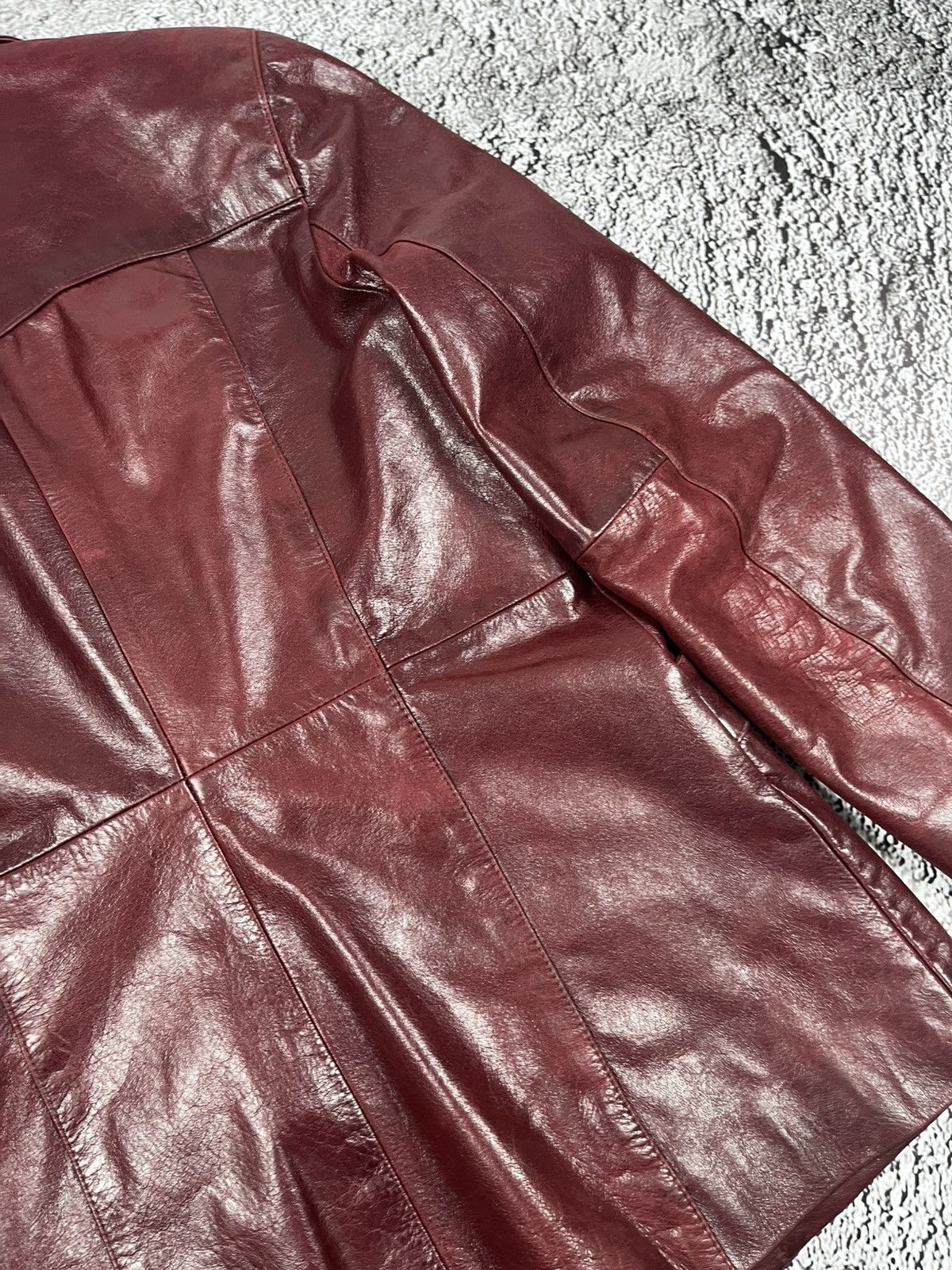 Leather Vintage Y2K Leather Tyler Durden vibe avantgarde jacket coat Size M / US 6-8 / IT 42-44 - 12 Thumbnail