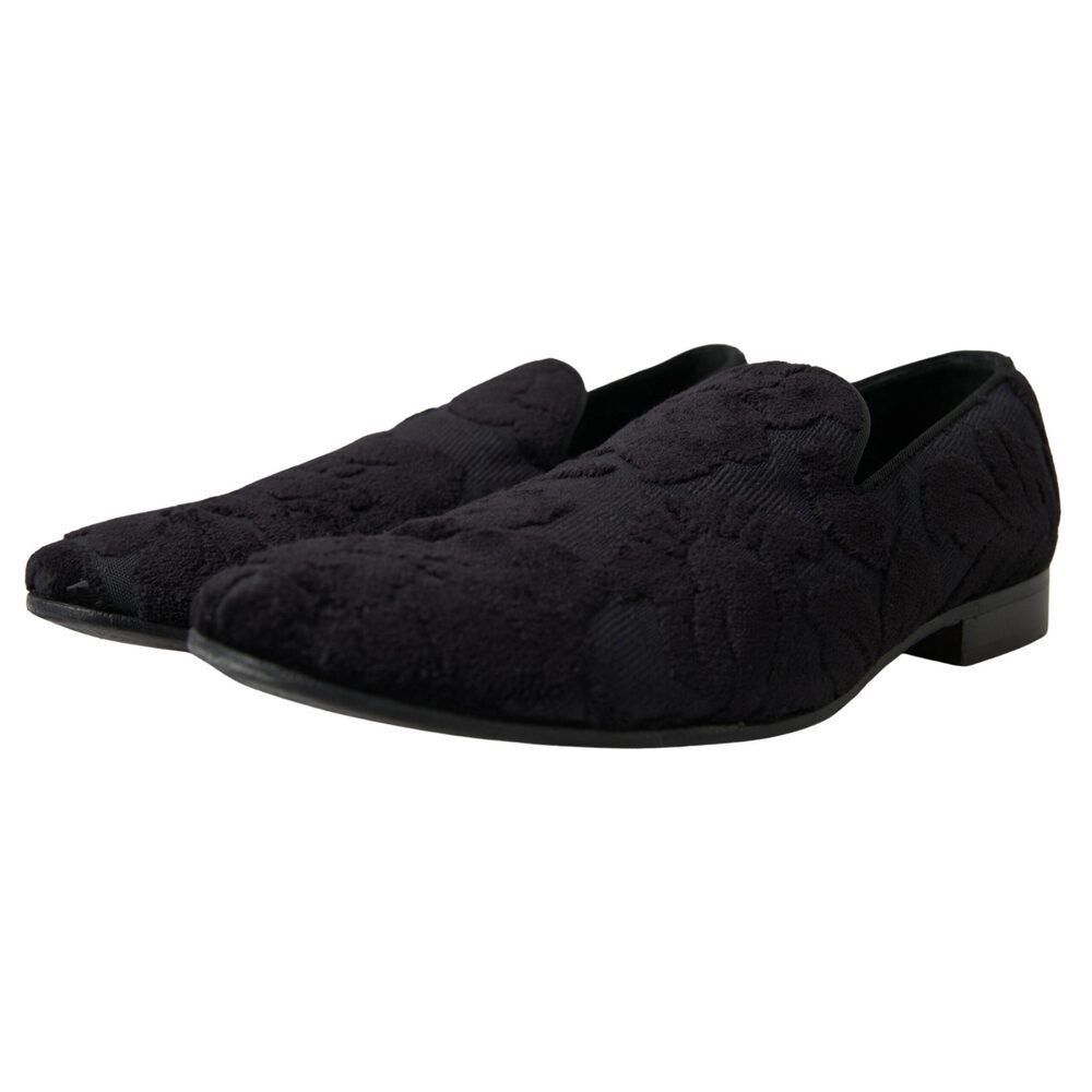 Dolce & Gabbana Dolce & Gabbana Exquisite Black Vintage Loafers for Men Size US 11 / EU 44 - 6 Thumbnail