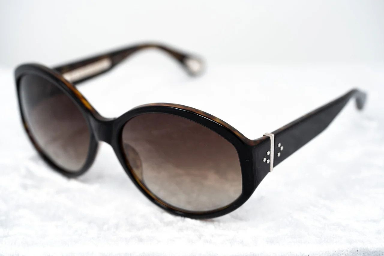 Ann Demeulemeester Ann Demeulemeester Sunglasses Oversized Black and Brown Size ONE SIZE - 12 Thumbnail