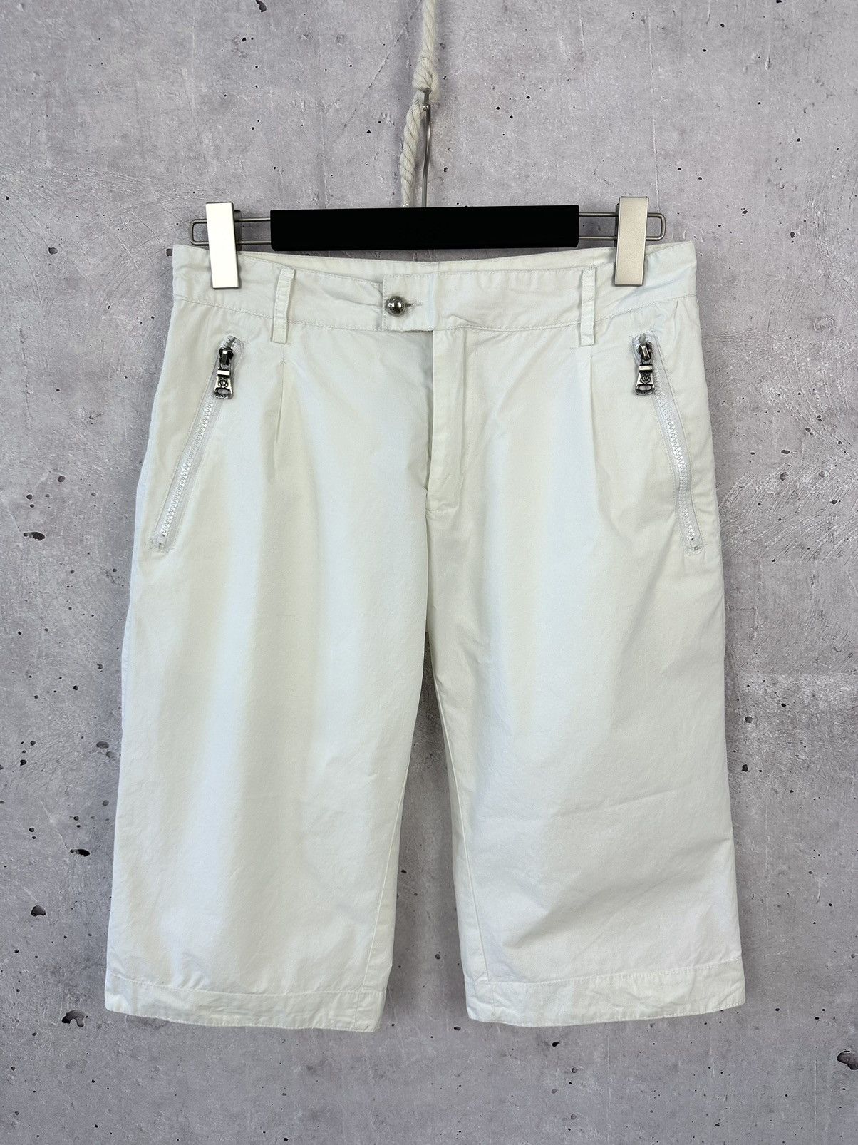Dolce & Gabbana D&G Dolce&Gabbana Vintage White Zip Pocket Cropped Pants Size 30" / US 8 / IT 44 - 1 Thumbnail