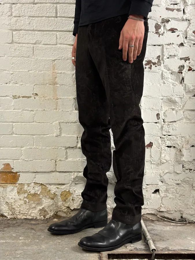 Gucci 2000s Gucci Black Viscose Flower Nature Pants Size US 32 / EU 48 - 3 Thumbnail