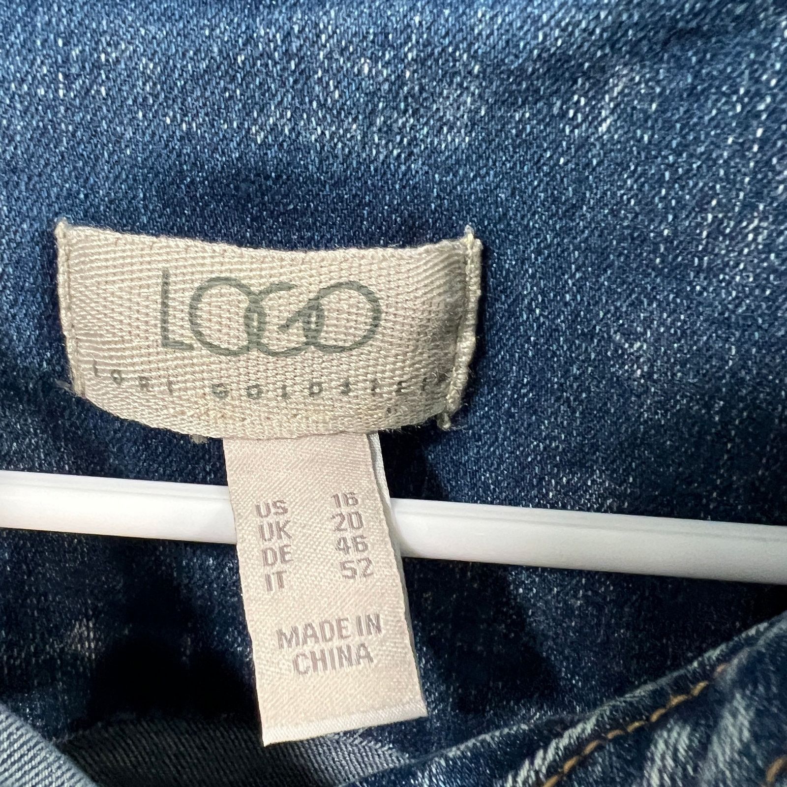 Other LOGO by Lori Goldstein Jeans Jacket Womens Size XXL / US 16-18 / IT 52-54 - 4 Thumbnail