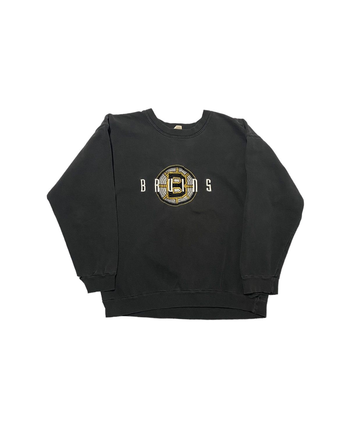 NHL × Starter × Vintage Vintage Y2K 80’s/90’s Boston Bruins NHL Faded Starter Crew M Size US M / EU 48-50 / 2 - 1 Thumbnail