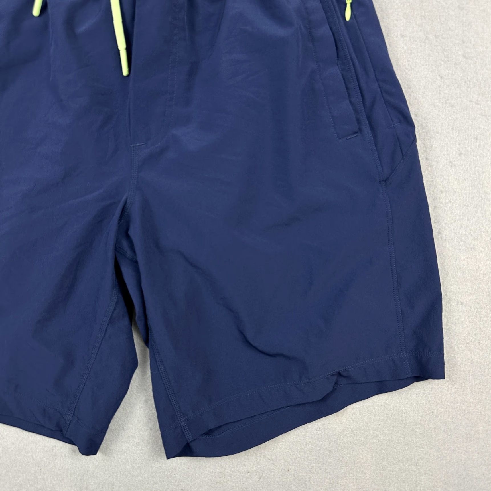 Vintage Birddogs Shorts Men Large Blue Lined Athletic Drawstring Zip Pockets Elastic L Size US 33 - 3 Thumbnail