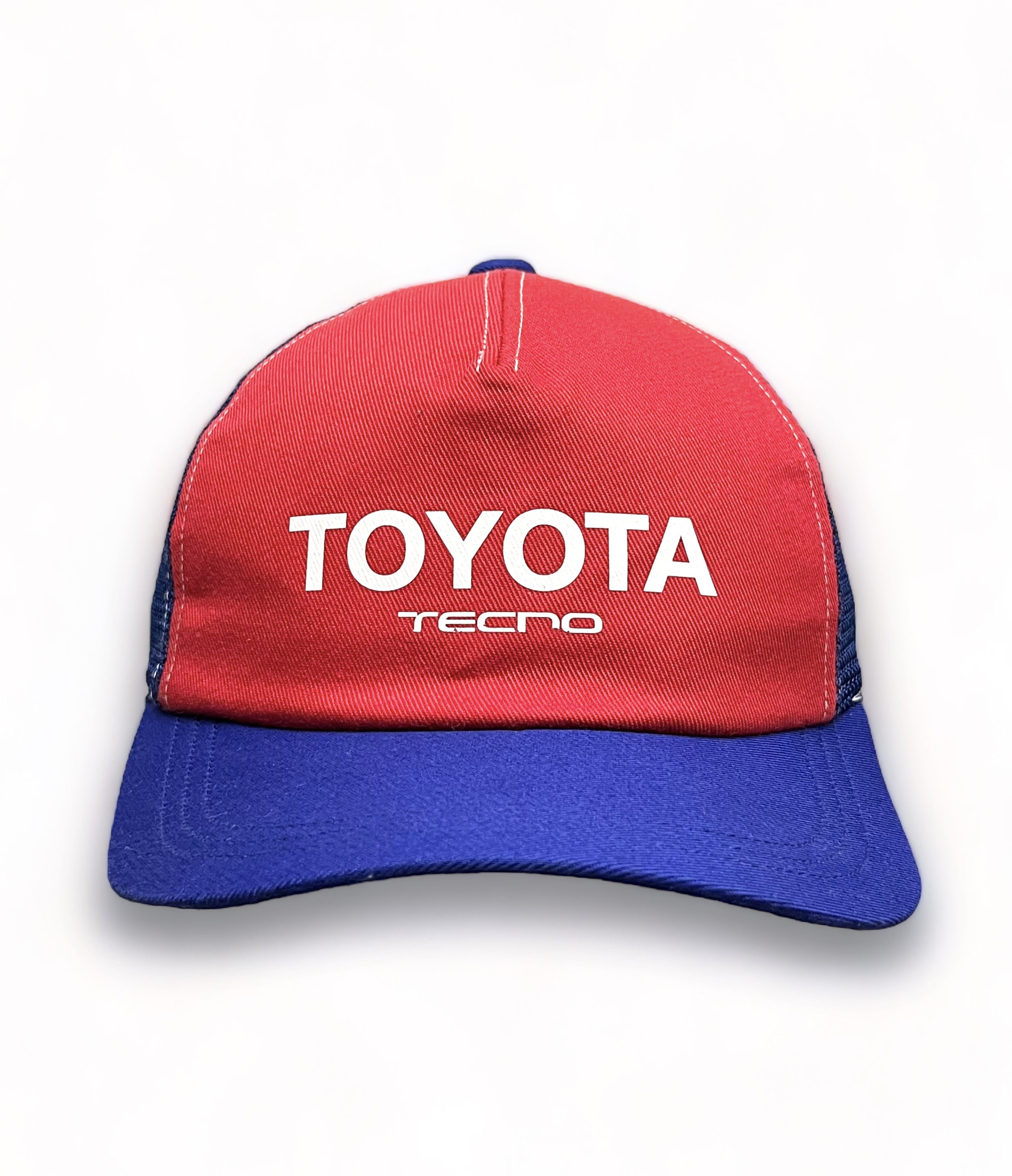 Japanese Brand 🎌 RARE 90’s TOYOTA TECNO Racing Japan Trucker Workers Hat Size ONE SIZE - 3 Thumbnail