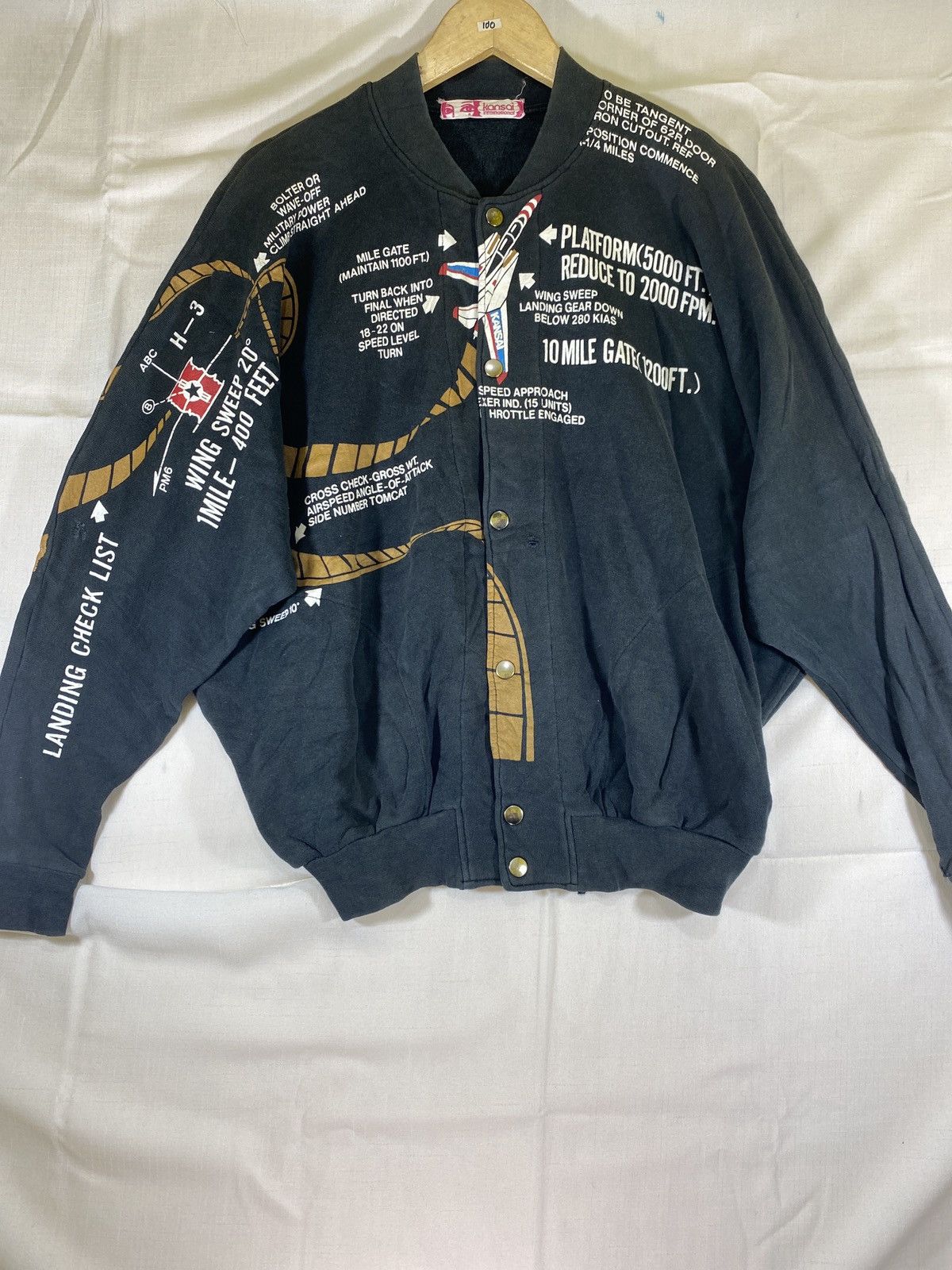 Kansai Yamamoto archive kansai plane varsity cotton Size US L / EU 52-54 / 3 - 1 Thumbnail