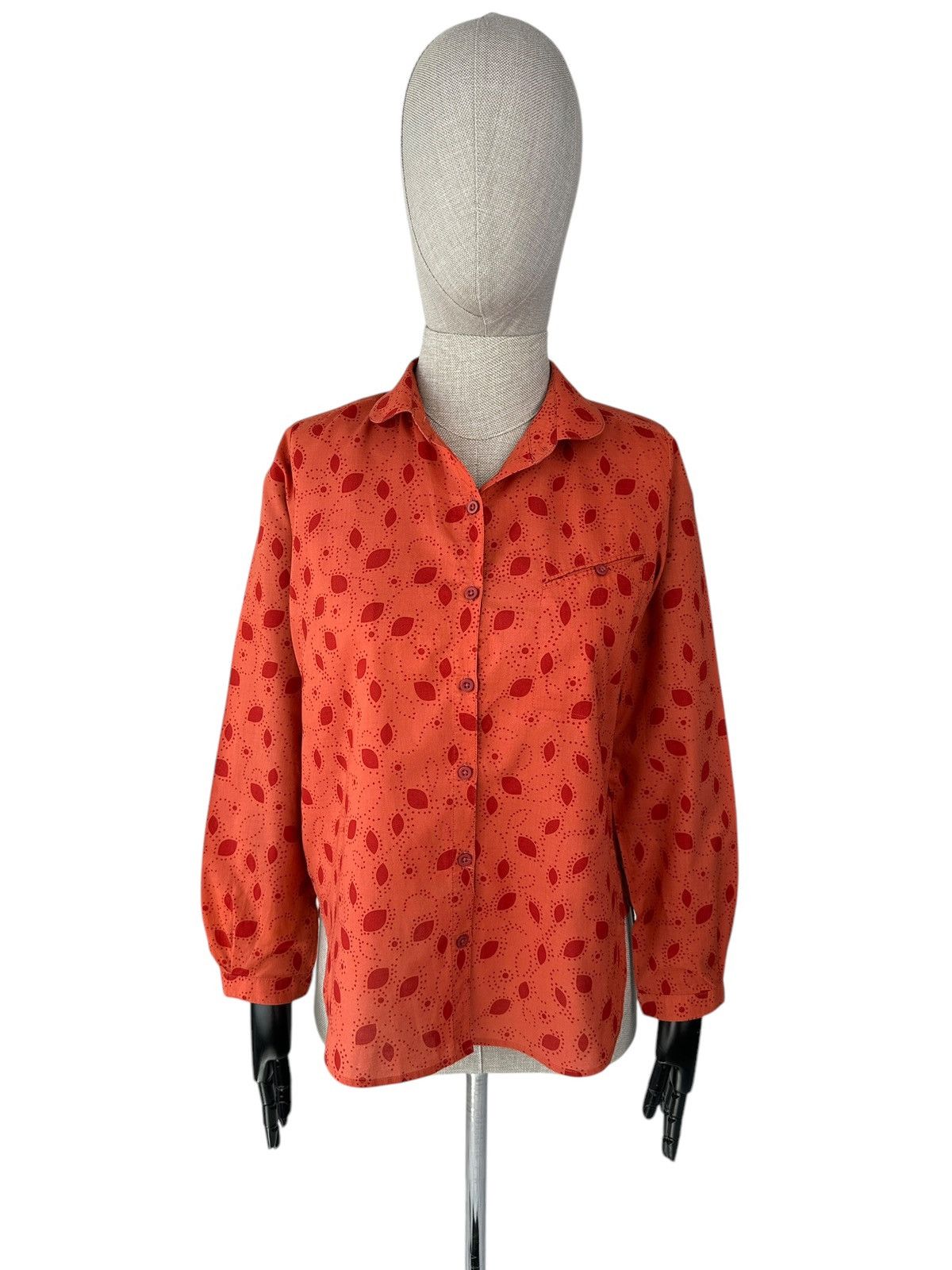 Gudrun Sjoden GUDRUN SJODEN Floral Print Button Up Shirt Long Sleeve Size S / US 4 / IT 40 - 1 Thumbnail