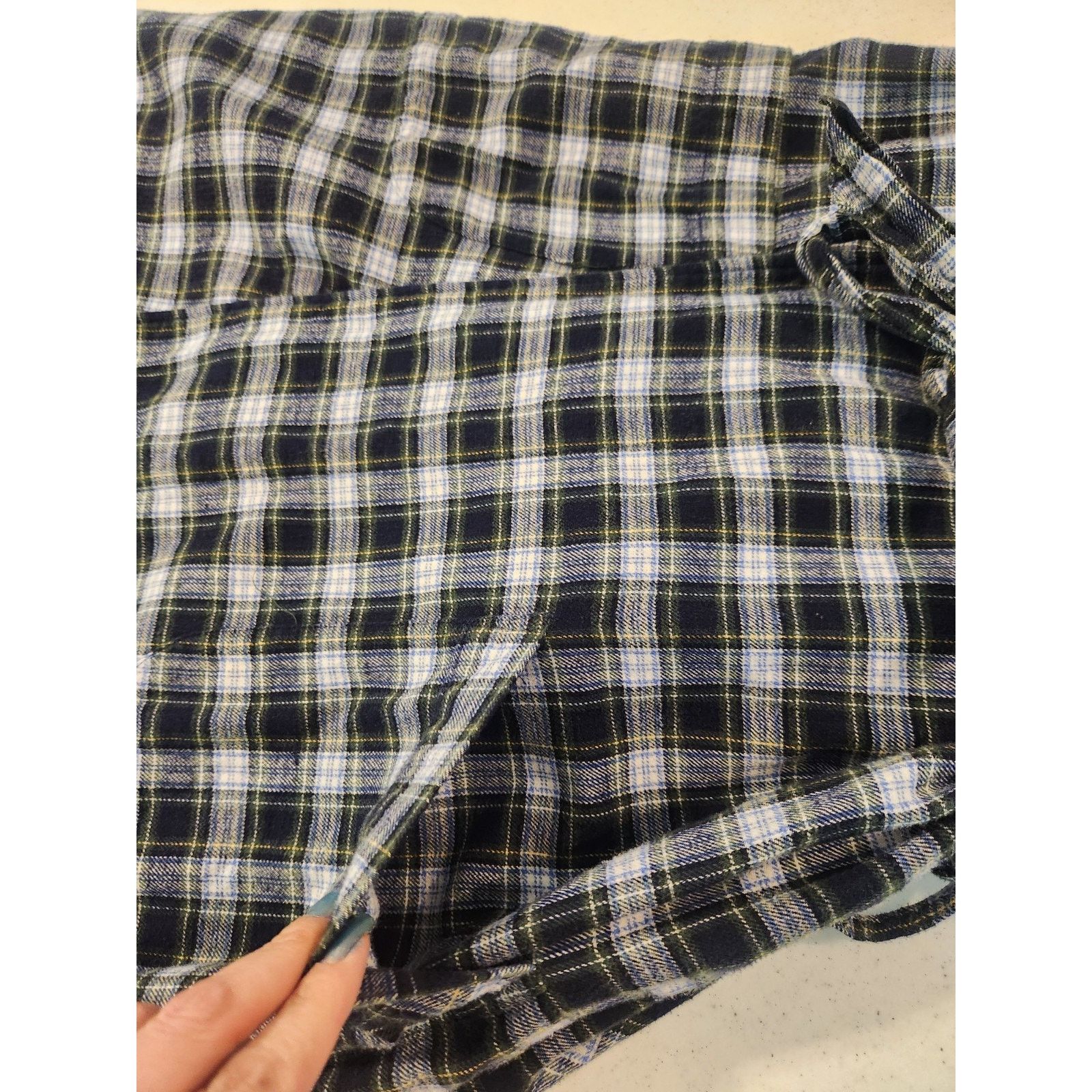 Polo Ralph Lauren Polo Ralph Lauren Men's Tartan Plaid Cotton Flannel Robe S/M Size ONE SIZE - 5 Thumbnail
