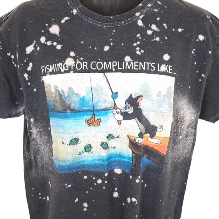 Vintage Tom & Jerry T Shirt Mens Large Gray Cartoon Hanna Barbera Shirt Mens Large Gray Cartoon Hanna Barbera Size US L / EU 52-54 / 3 - 2 Thumbnail