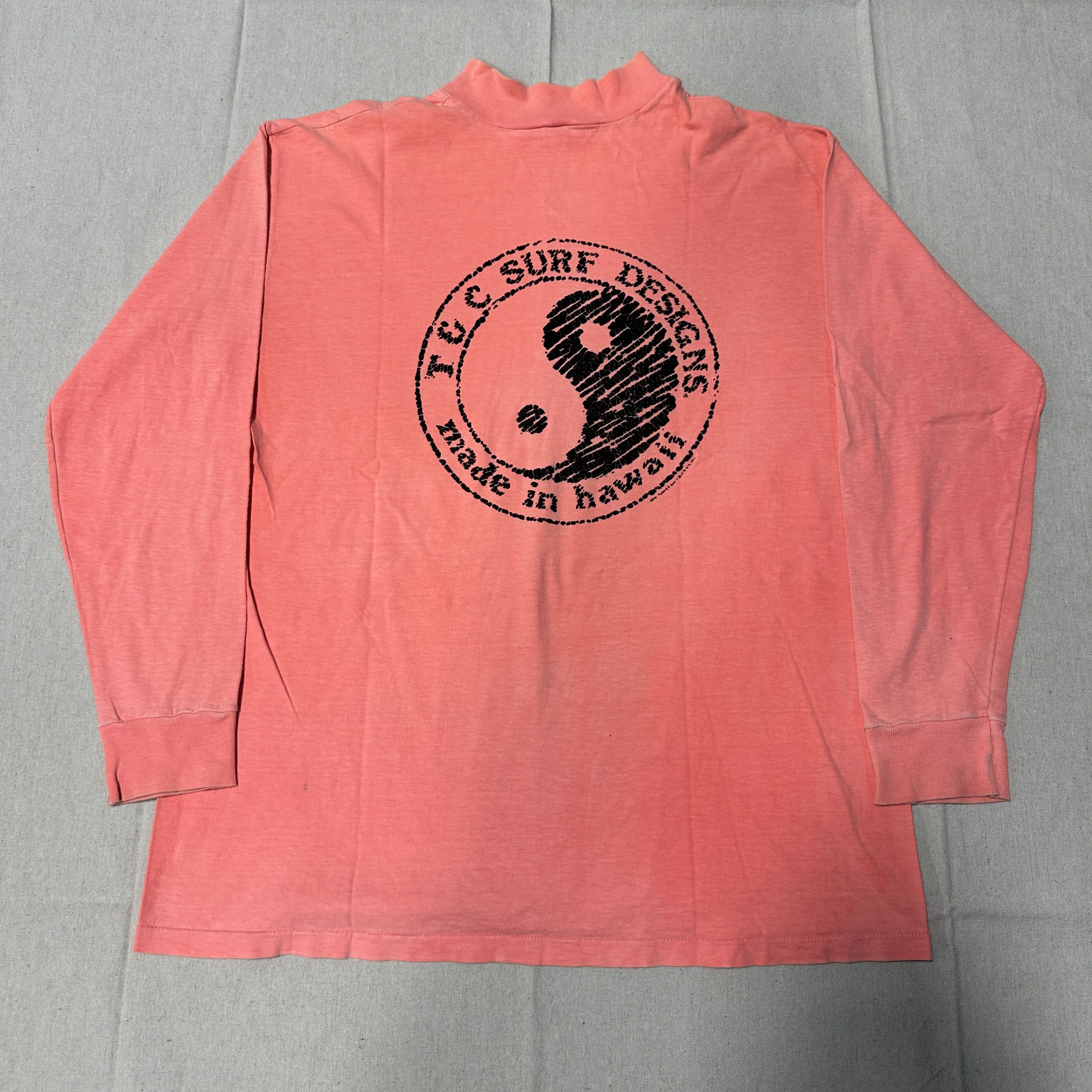 eS Vintage T&C Surf Designs Yin Yang Graphic Long Sleeve T-Shirt Size XL 80s Size US XL / EU 56 / 4 - 6 Thumbnail