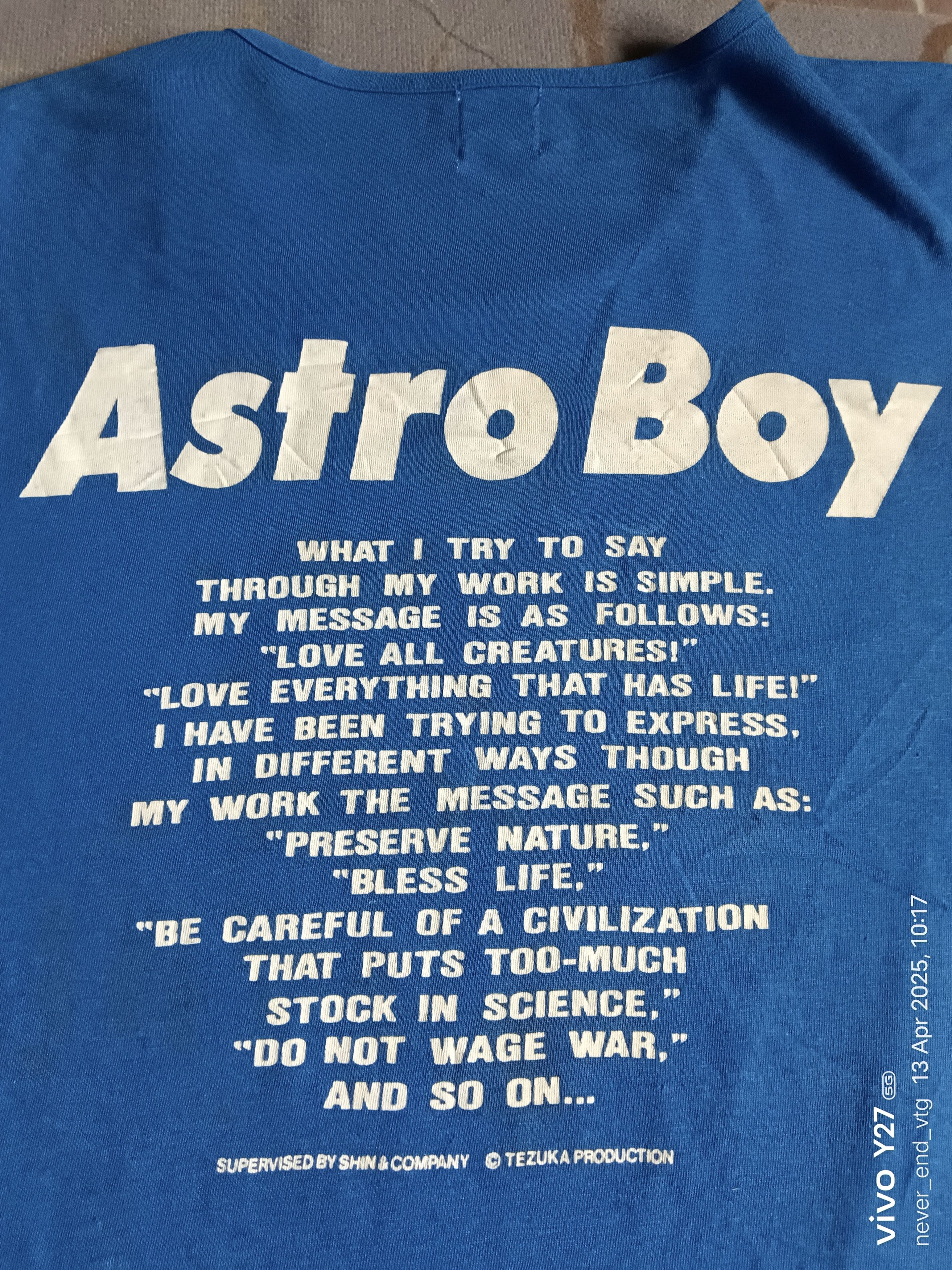 Anime × Japanese Brand VINTAGE ASTRO BOY Size US M / EU 48-50 / 2 - 5 Thumbnail