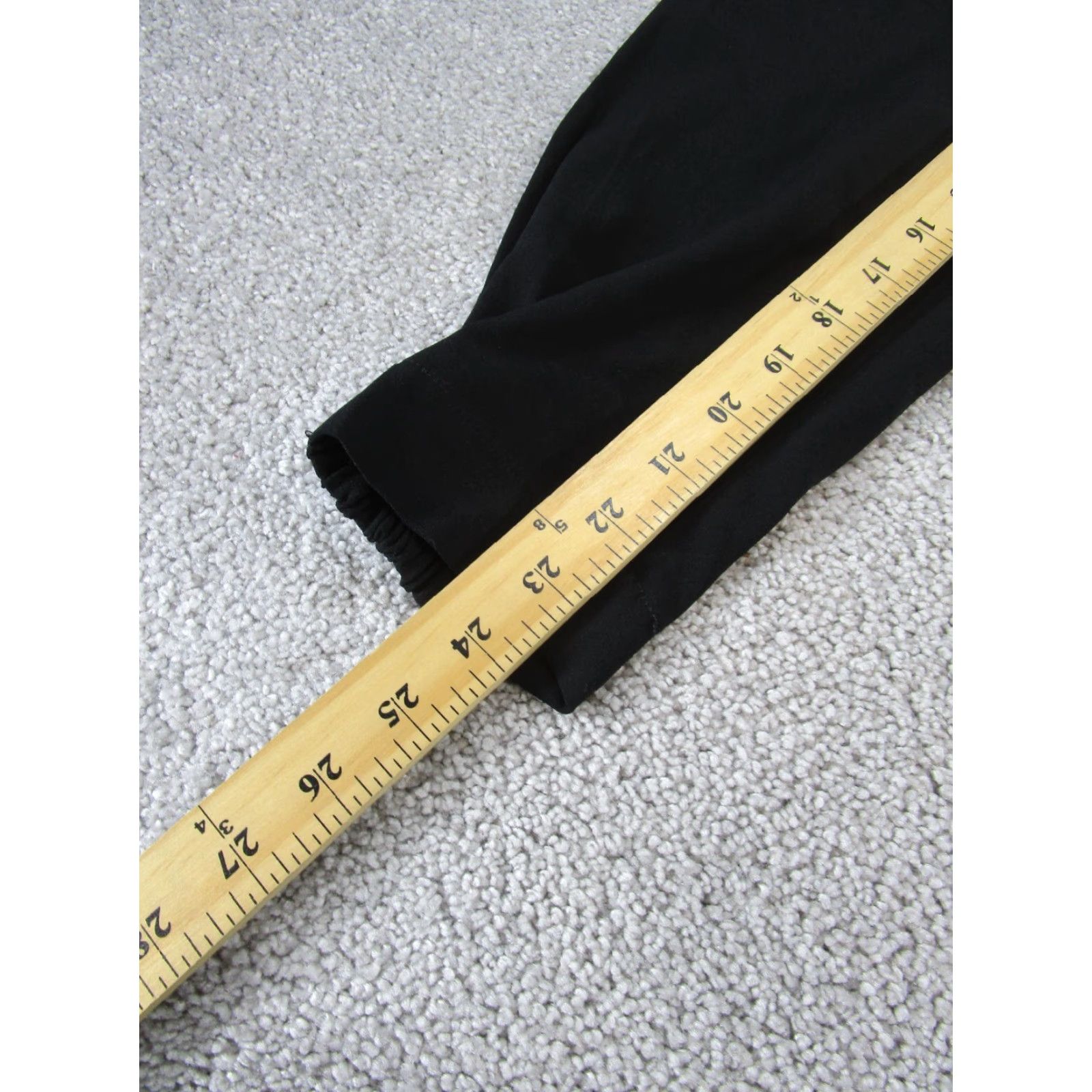 Vintage Babaton Joggers Womens XXS Black Crepe Size 24" / US 00 / IT 34 - 4 Thumbnail