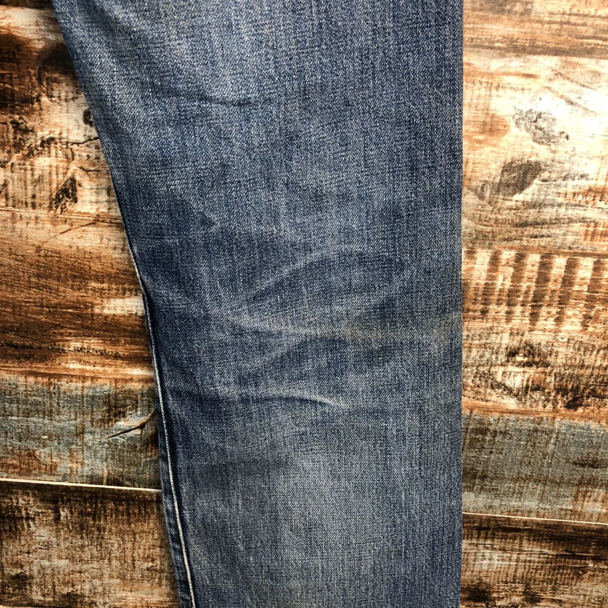 Levi's D Levis 504 Big E selvedge Distressed Denim Pants #A2579 Size US 29 - 22 Thumbnail