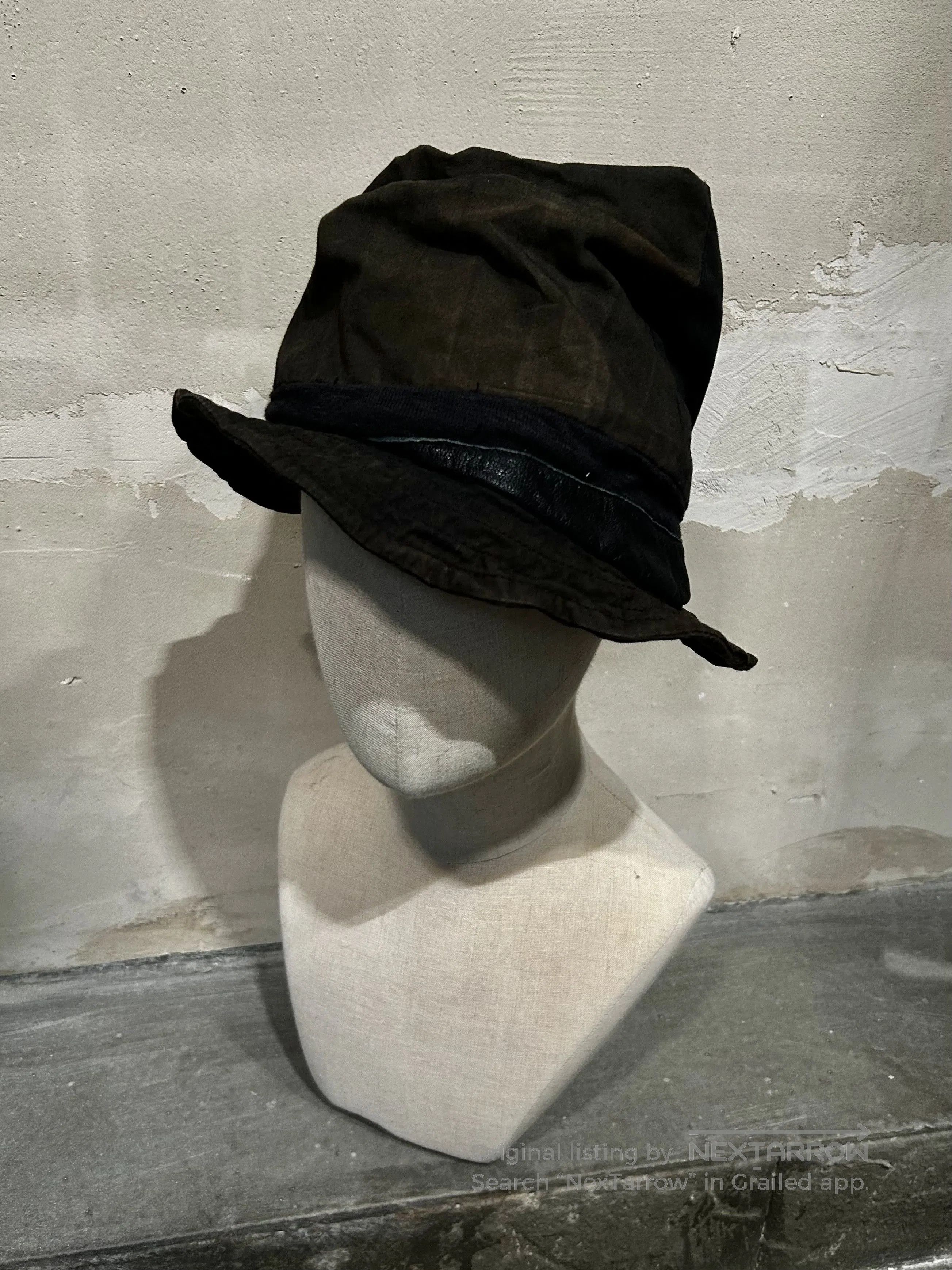 14th Addiction 14th Addiction Patchwork Leather Fedora. Size ONE SIZE - 1 Thumbnail