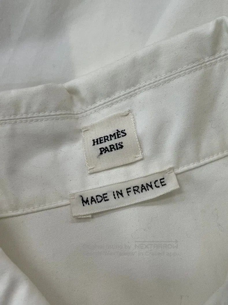 Hermes Hermes White Waist-Cinched Shirt Top. Size US S / EU 44-46 / 1 - 4 Thumbnail