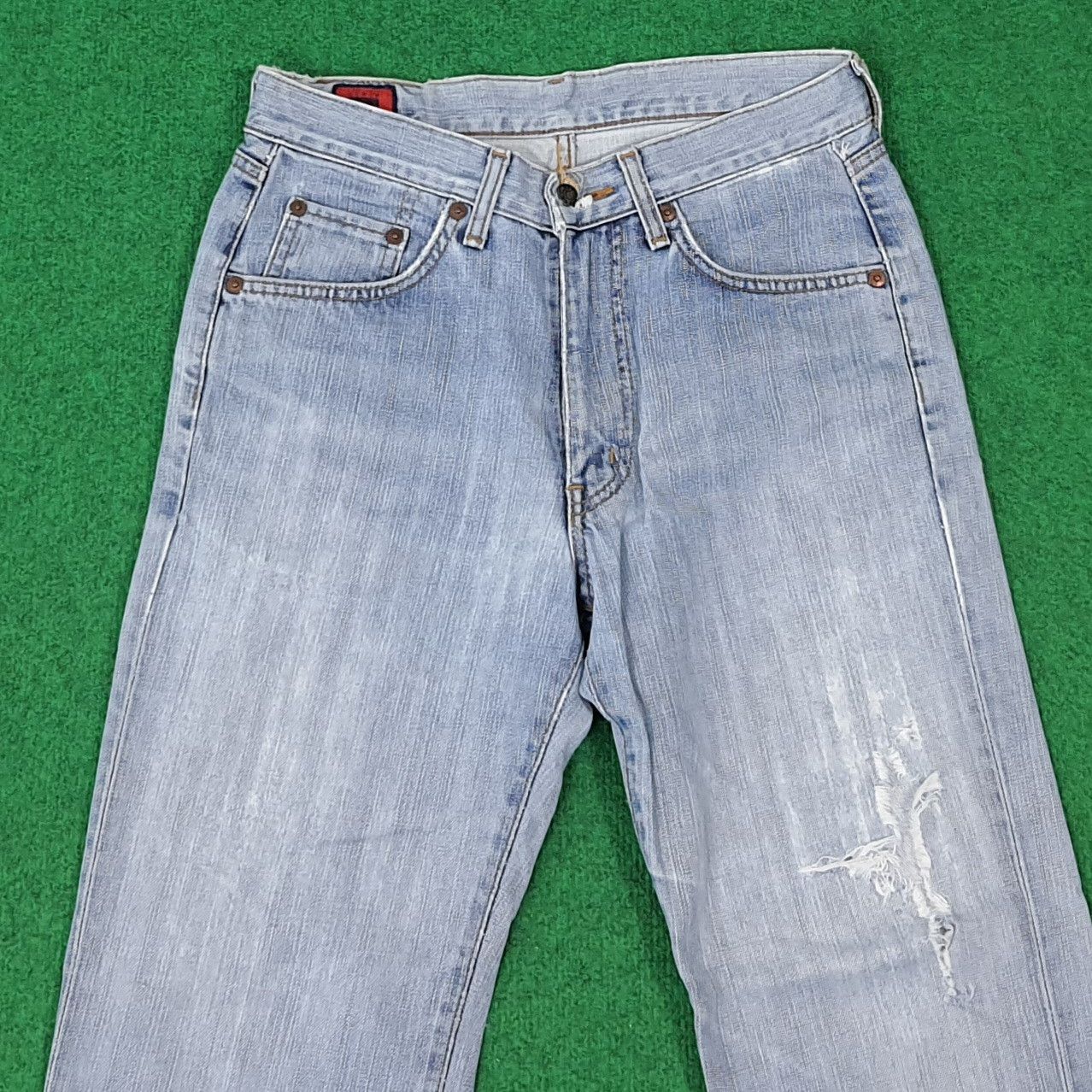 Edwin Vintage Edwin 503 Distressed Style Denim C272N24 Size US 29 - 2 Thumbnail