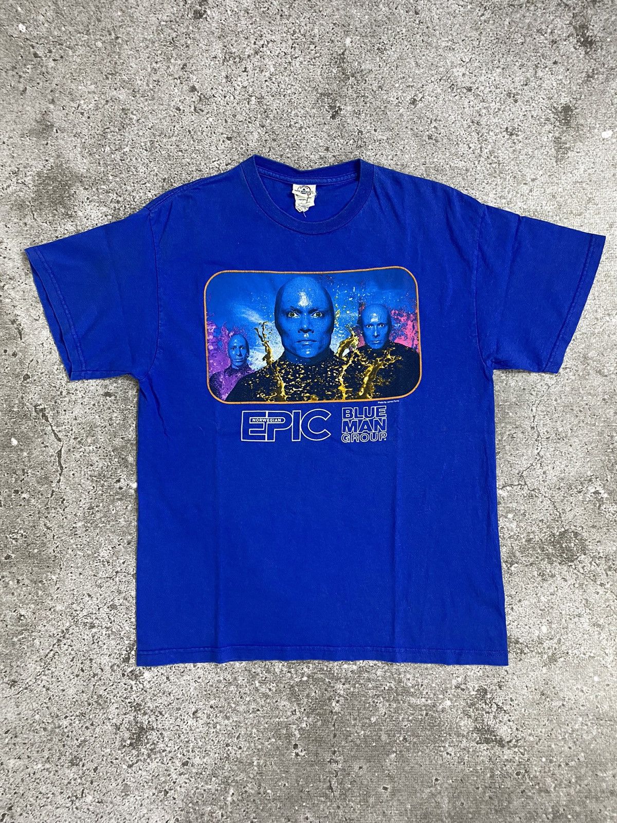 Band Tees Blue man group norwegian epic t shirt Size US M / EU 48-50 / 2 - 1 Thumbnail