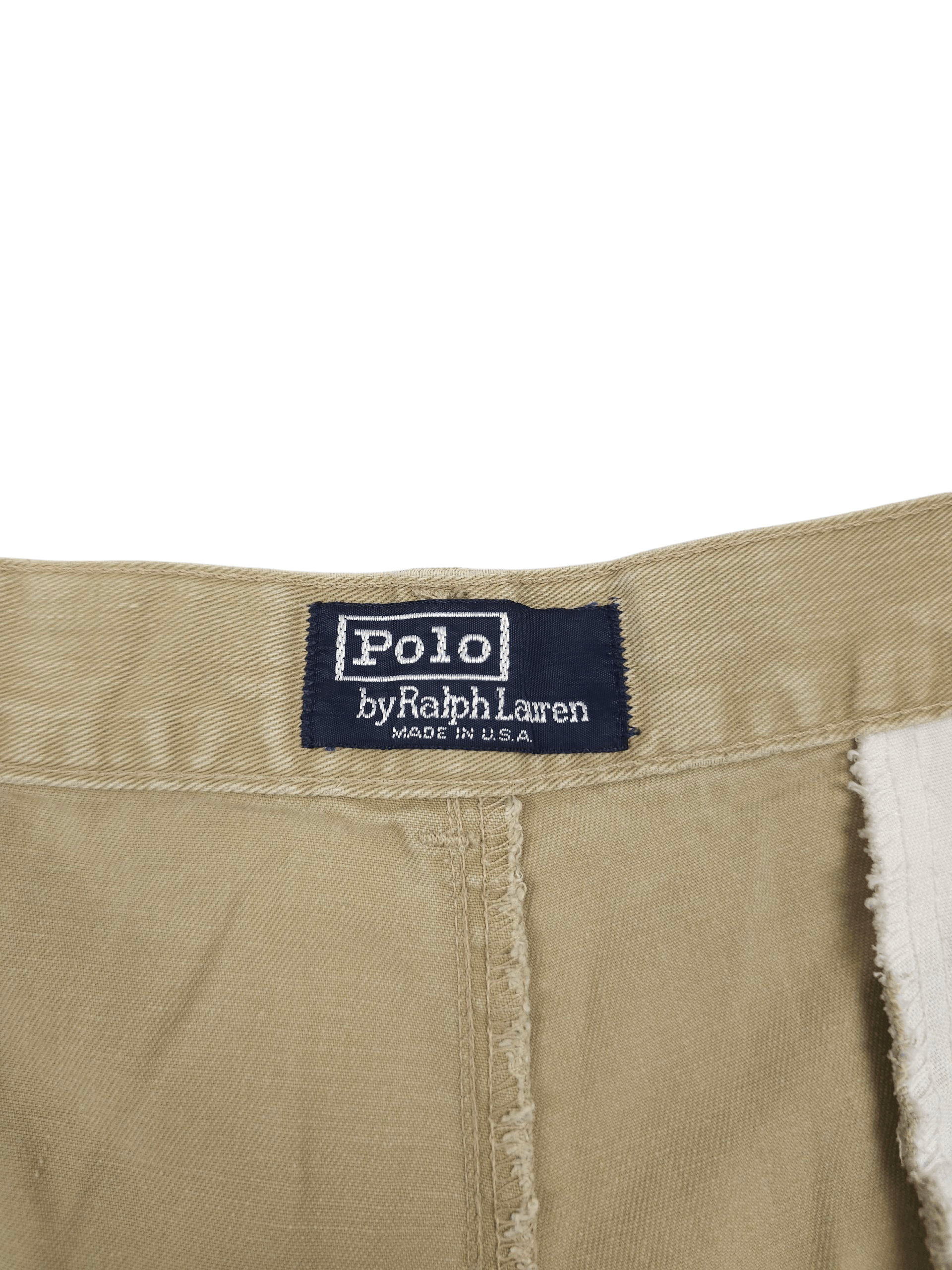 Polo Ralph Lauren 💎 Vintage Ralph Lauren Distressed Chino Baggy Trousers 90s Size US 32 / EU 48 - 10 Thumbnail