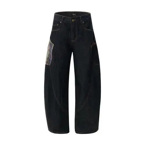 Jean Baggy Patcwork Wide Leg Jeans Size US 32 / EU 48 - 3 Thumbnail
