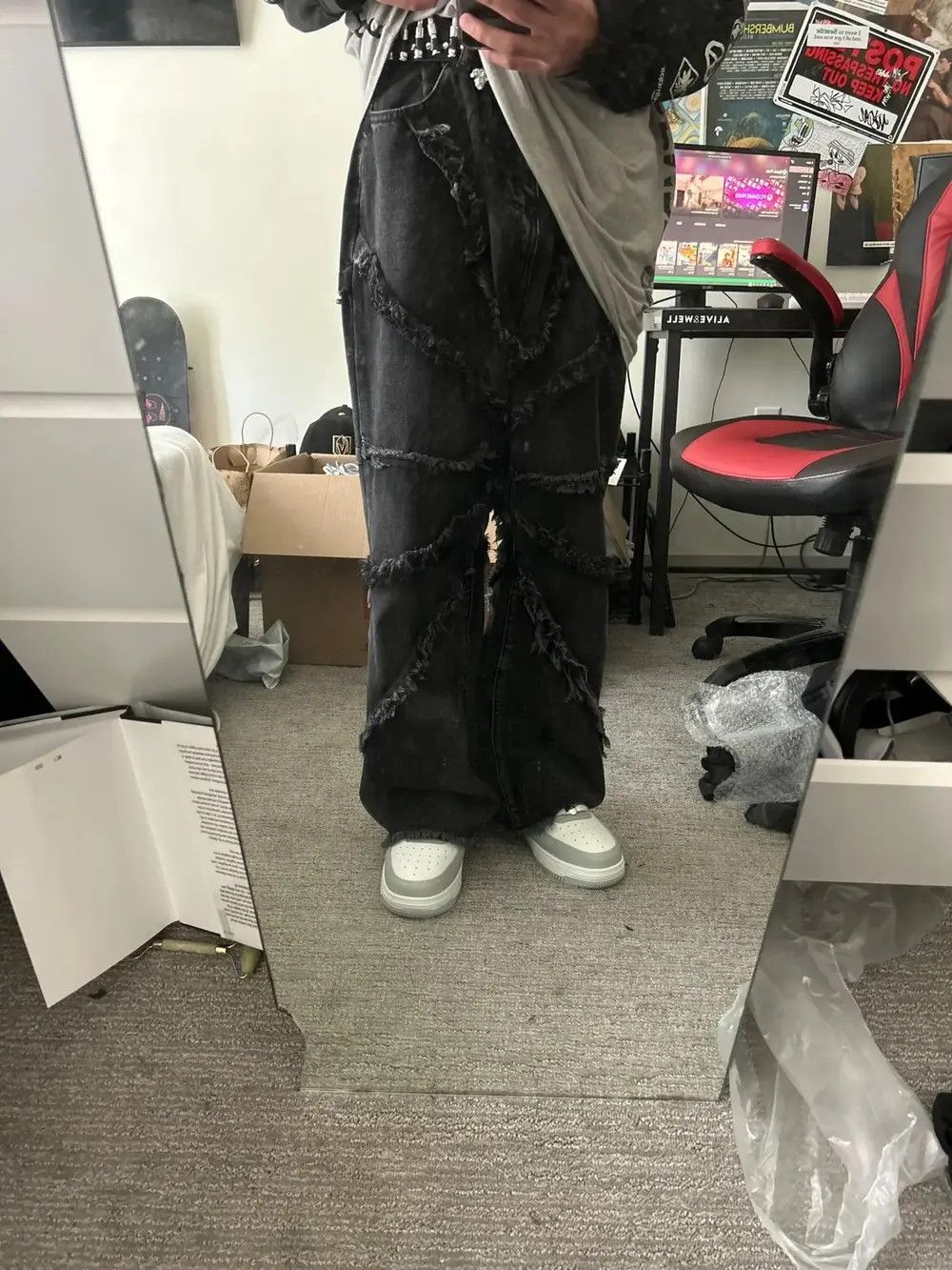 Japanese Brand × Vintage Y2k Retro Oversized Punk Retro Hip Hop Jeans Opium Size US 32 / EU 48 - 10 Thumbnail