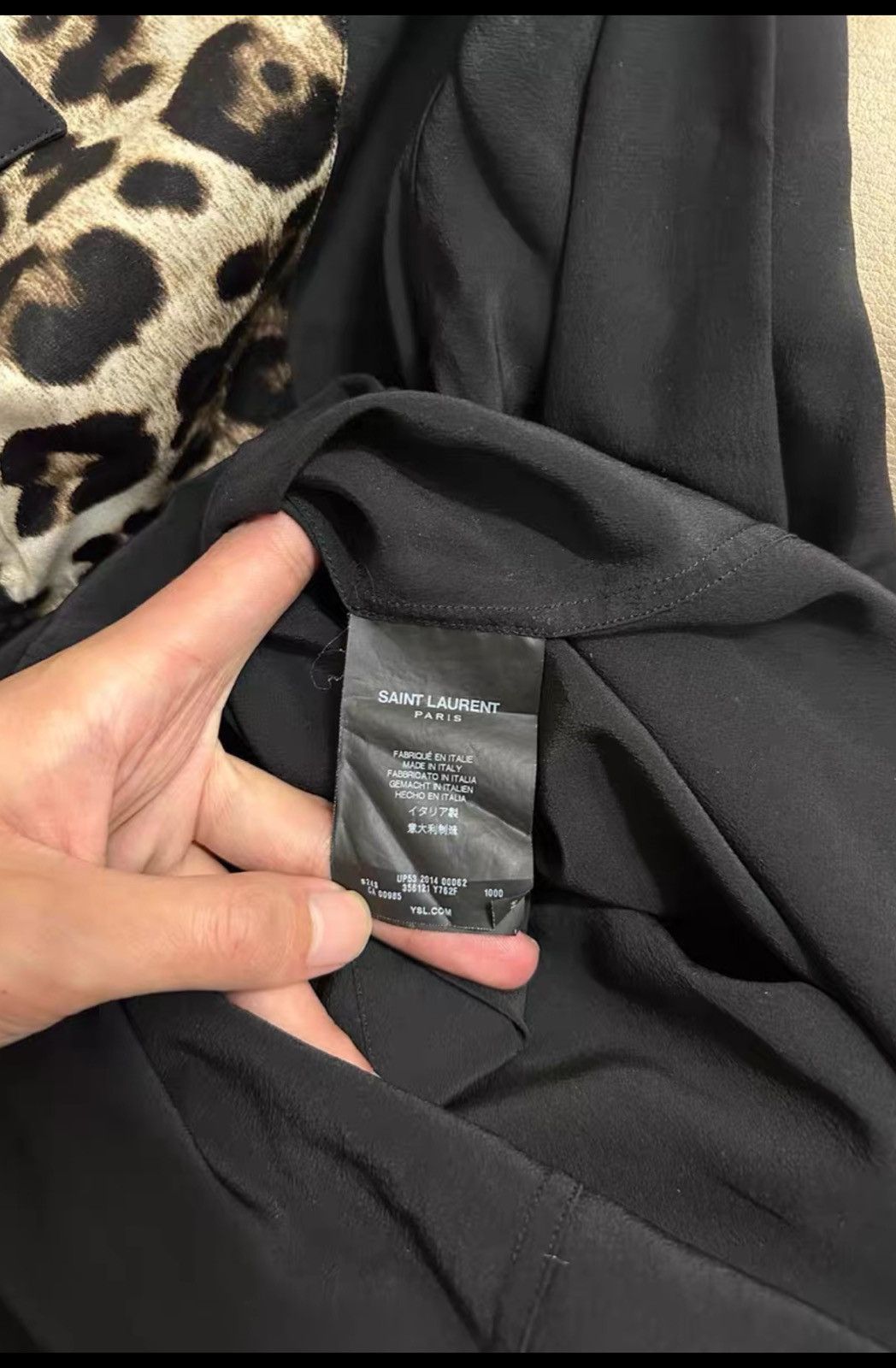 Saint Laurent Paris Saint Laurent SLP 2014FW Leopard Print Shirt Size US M / EU 48-50 / 2 - 5 Thumbnail