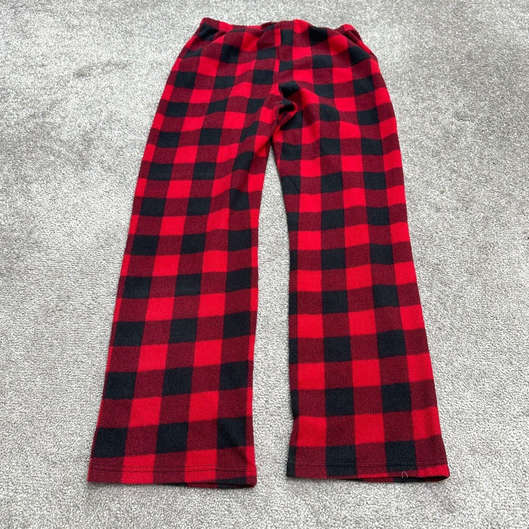 Vintage Just Love Lounge Pants Womens Small Red Black Plaid Size 28" / US 6 / IT 42 - 2 Thumbnail