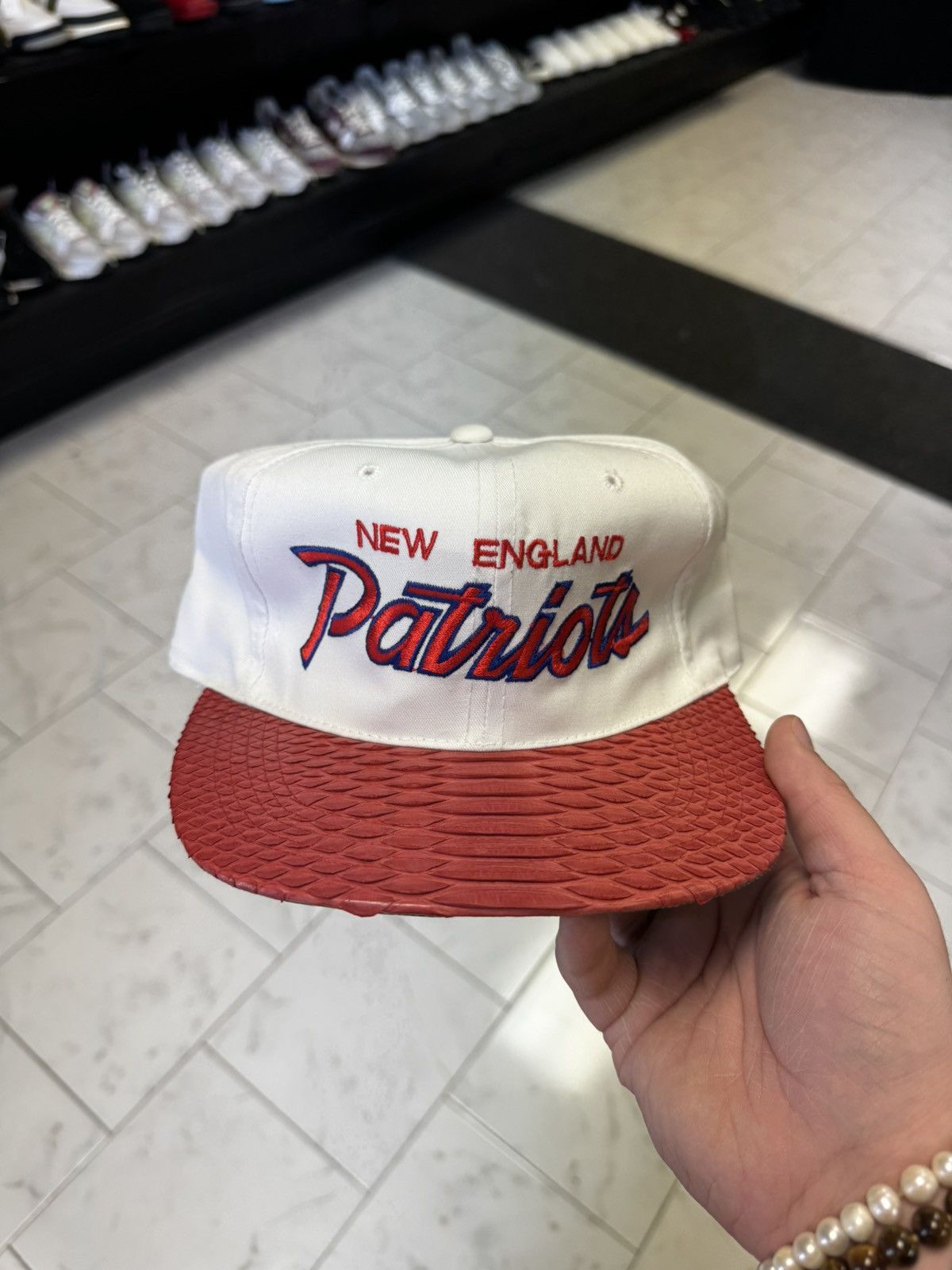 Just Don Snakeskin Patriots Sports Specialties Script Don C Hat Size ONE SIZE - 1 Thumbnail