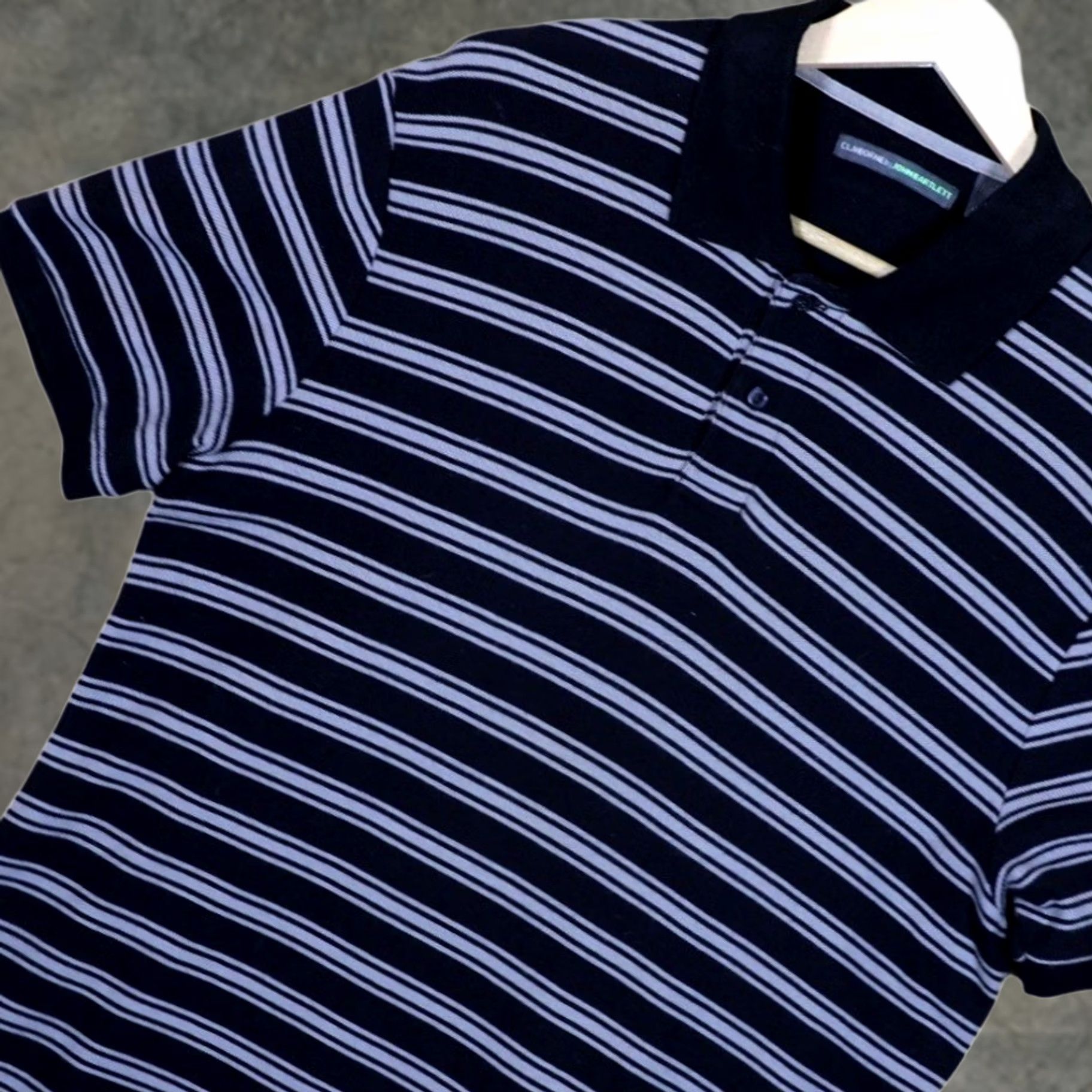 Vintage JOHN BARTLETT Claiborne Polo Shirt Mens Medium Black Short Sleeve Size US M / EU 48-50 / 2 - 1 Thumbnail