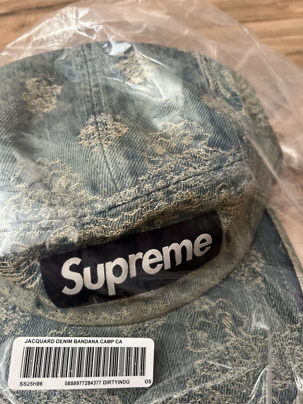 Supreme Supreme Bandana Jacquard Denim Camp Cap Size ONE SIZE - 5 Thumbnail