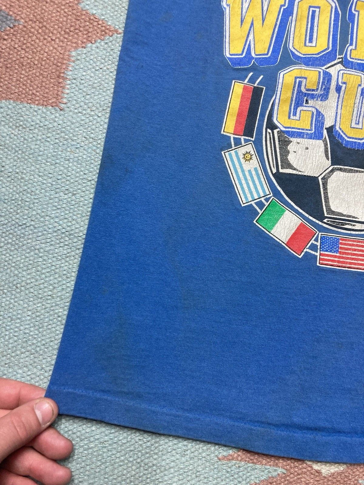 Vintage 90s graphic tshirt 1994 World Cup soccer futbol youth M baby Size XS / US 0-2 / IT 36-38 - 3 Thumbnail