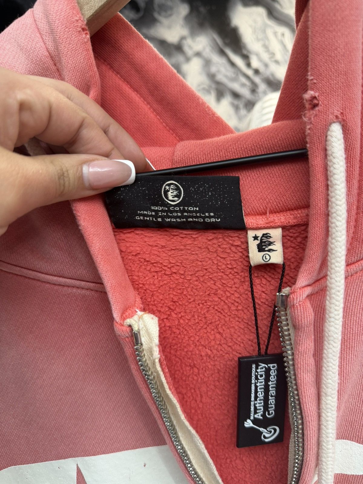 HELLSTAR Hellstar Red Wash Zip Hoodie Size US L / EU 52-54 / 3 - 8 Thumbnail