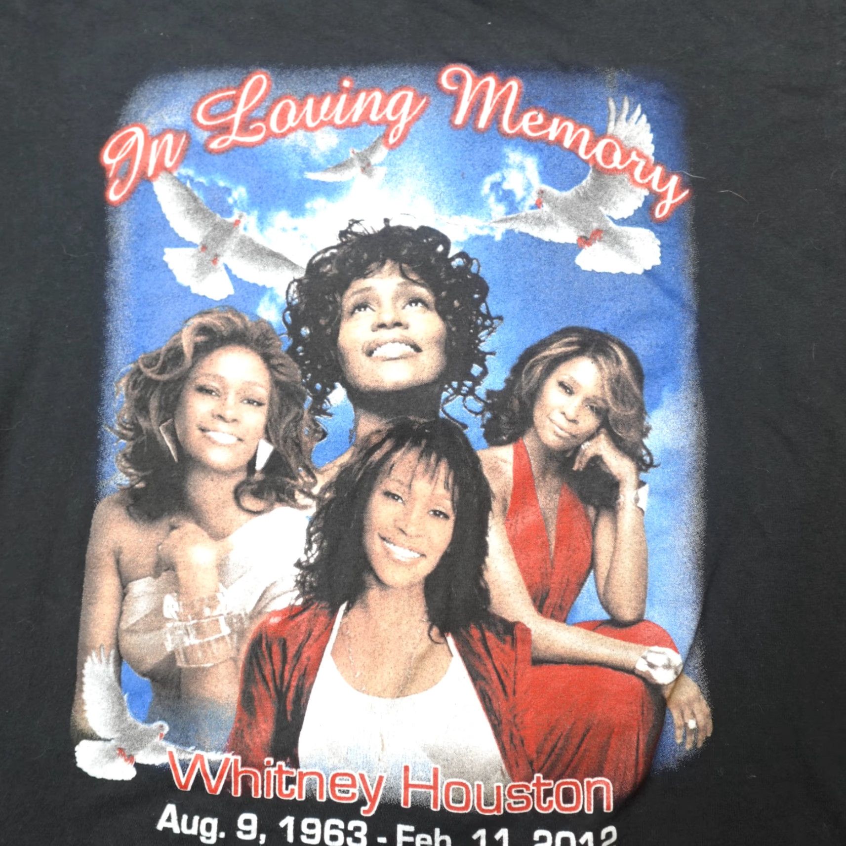 Doublet Whitney Houston Shirt Black M In Memory Of Crew Neck Short Sleeve T-Shirt Men Vintage No Size US M / EU 48-50 / 2 - 2 Thumbnail