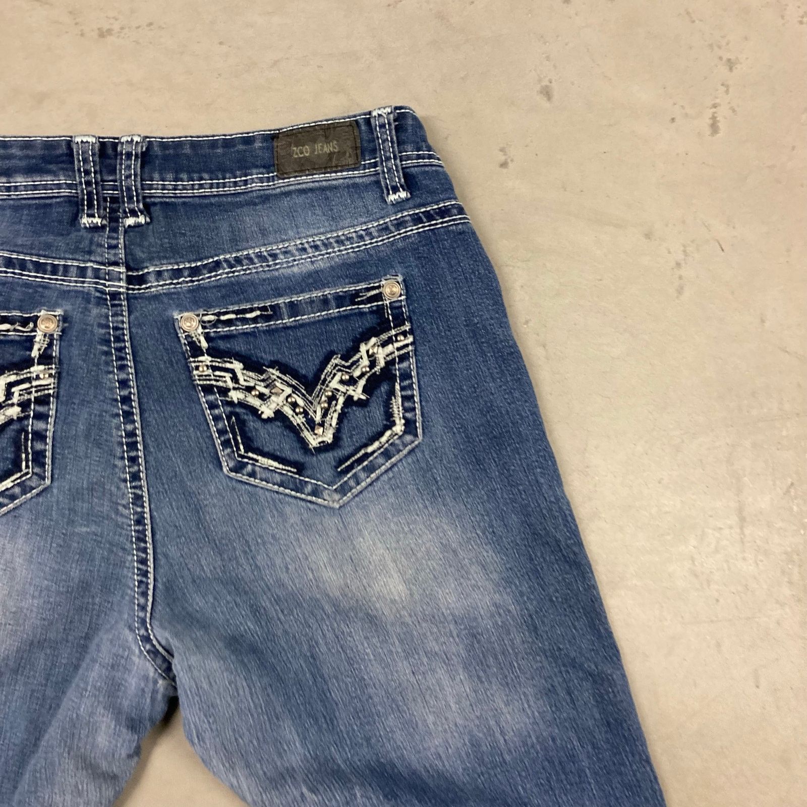Vintage y2k zco low rise bootcut Jeans 35x31 Size US 35 - 3 Thumbnail