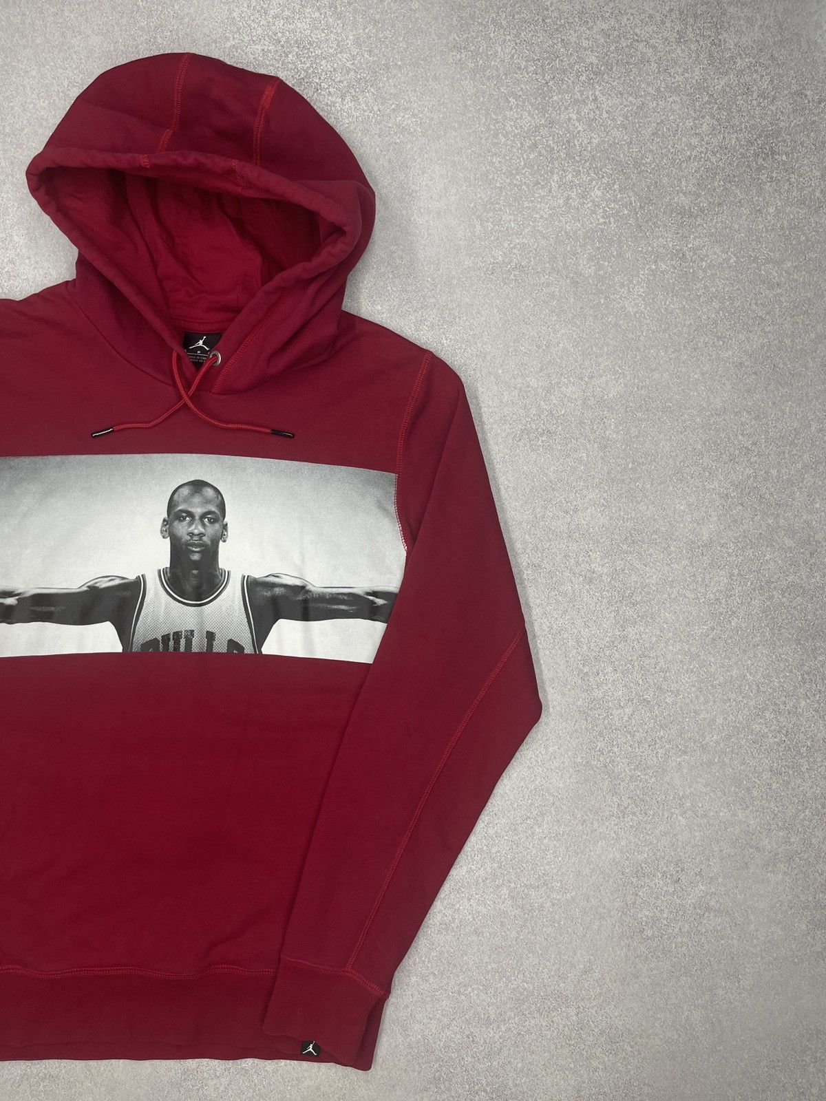 Jordan Brand Mens Air Jordan Hoodie Red Big Logo Print Legend Nike Size US M / EU 48-50 / 2 - 3 Thumbnail